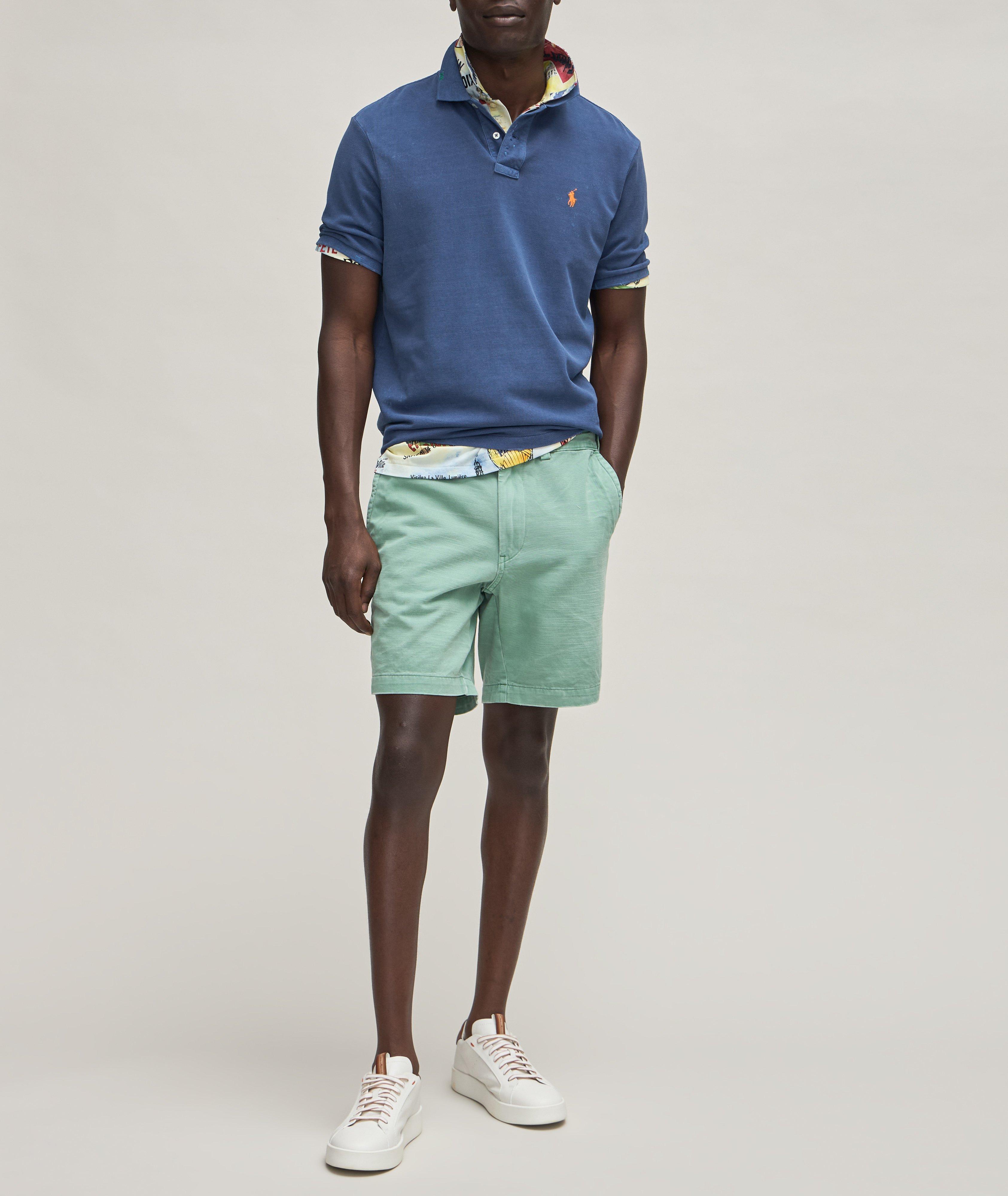 Distressed & Asymmetrically Stitched Cotton Polo  image 5