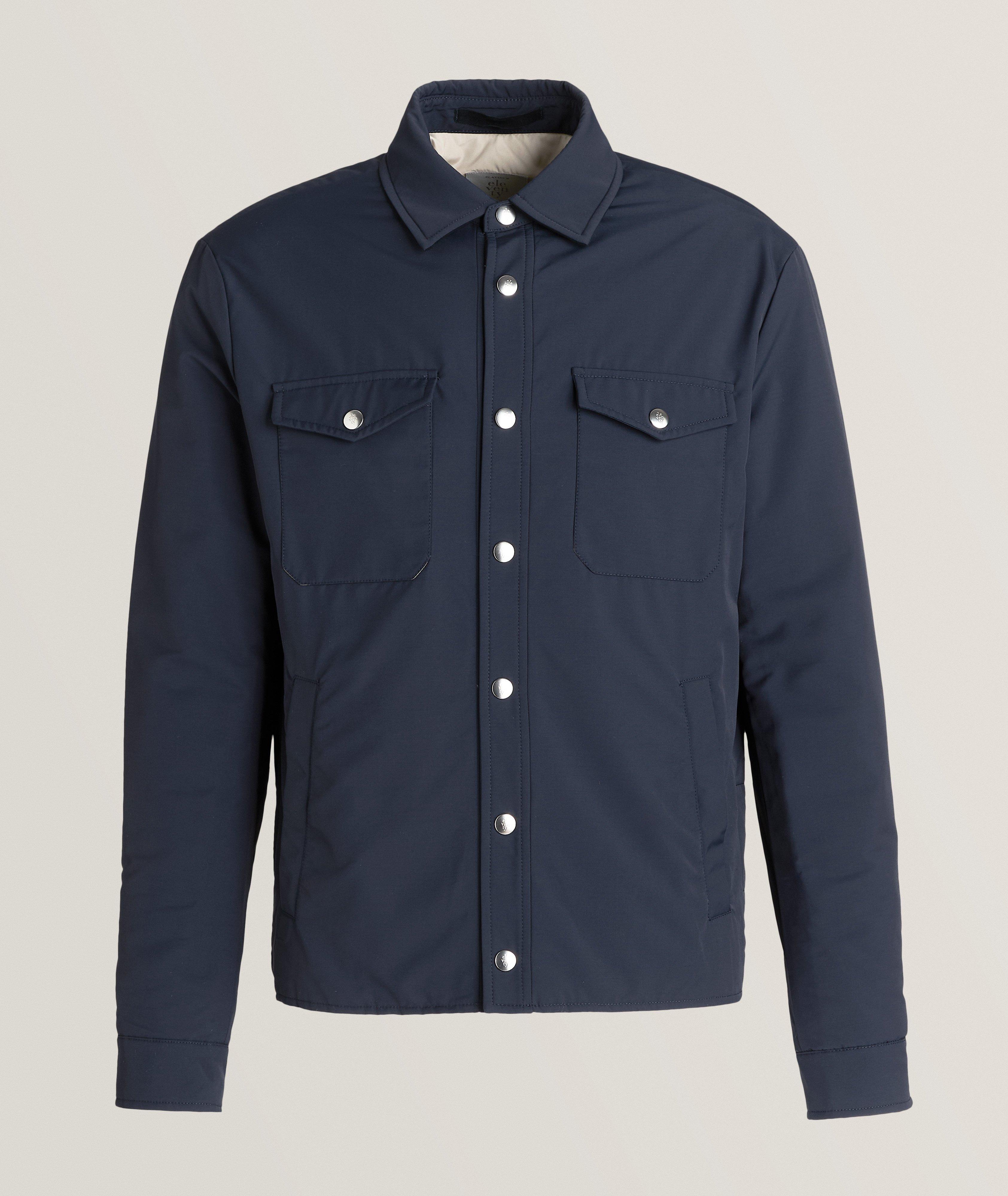 Platinum Collection Virgin Wool-Blend Overshirt image 0