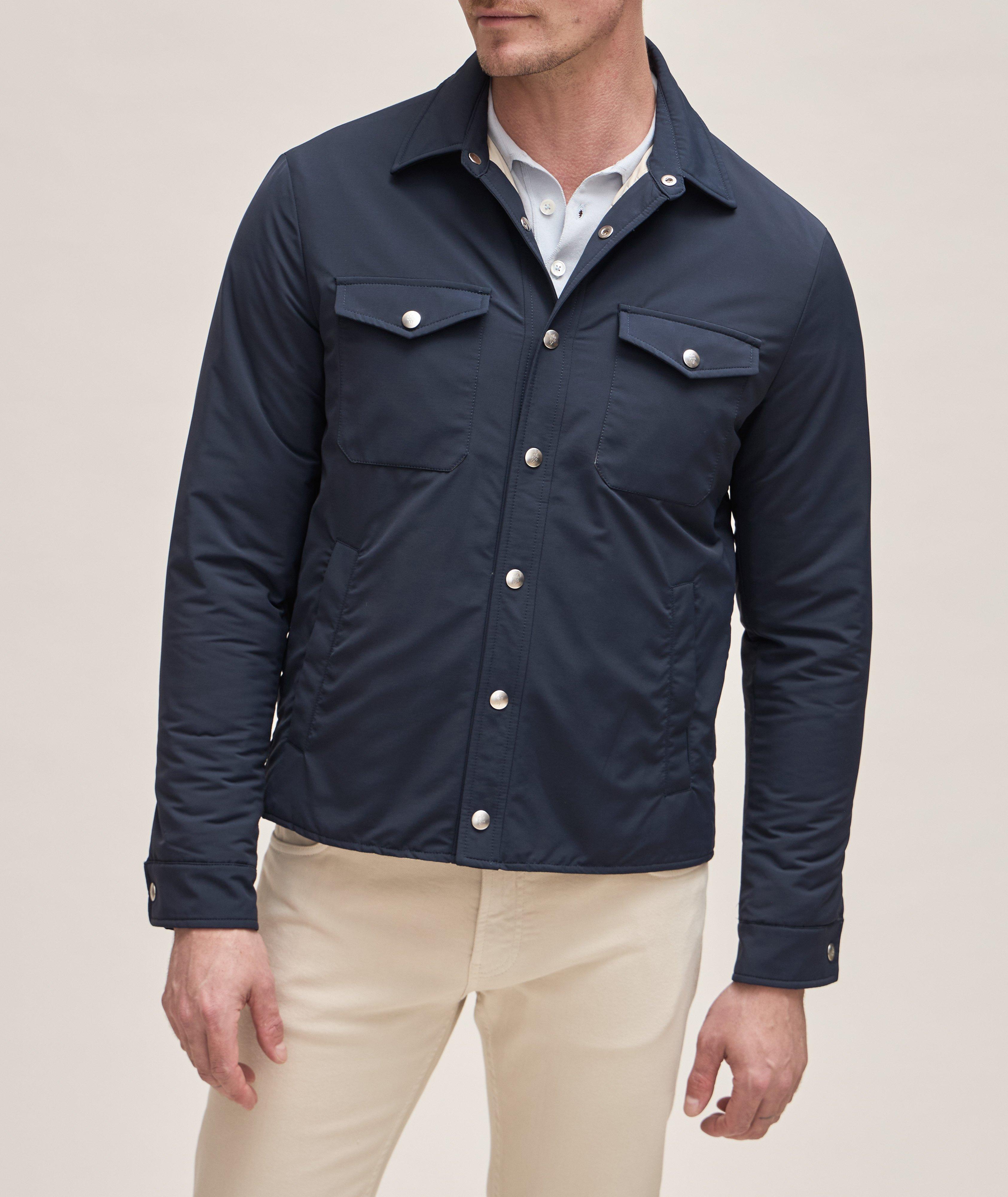 Platinum Collection Virgin Wool-Blend Overshirt image 1