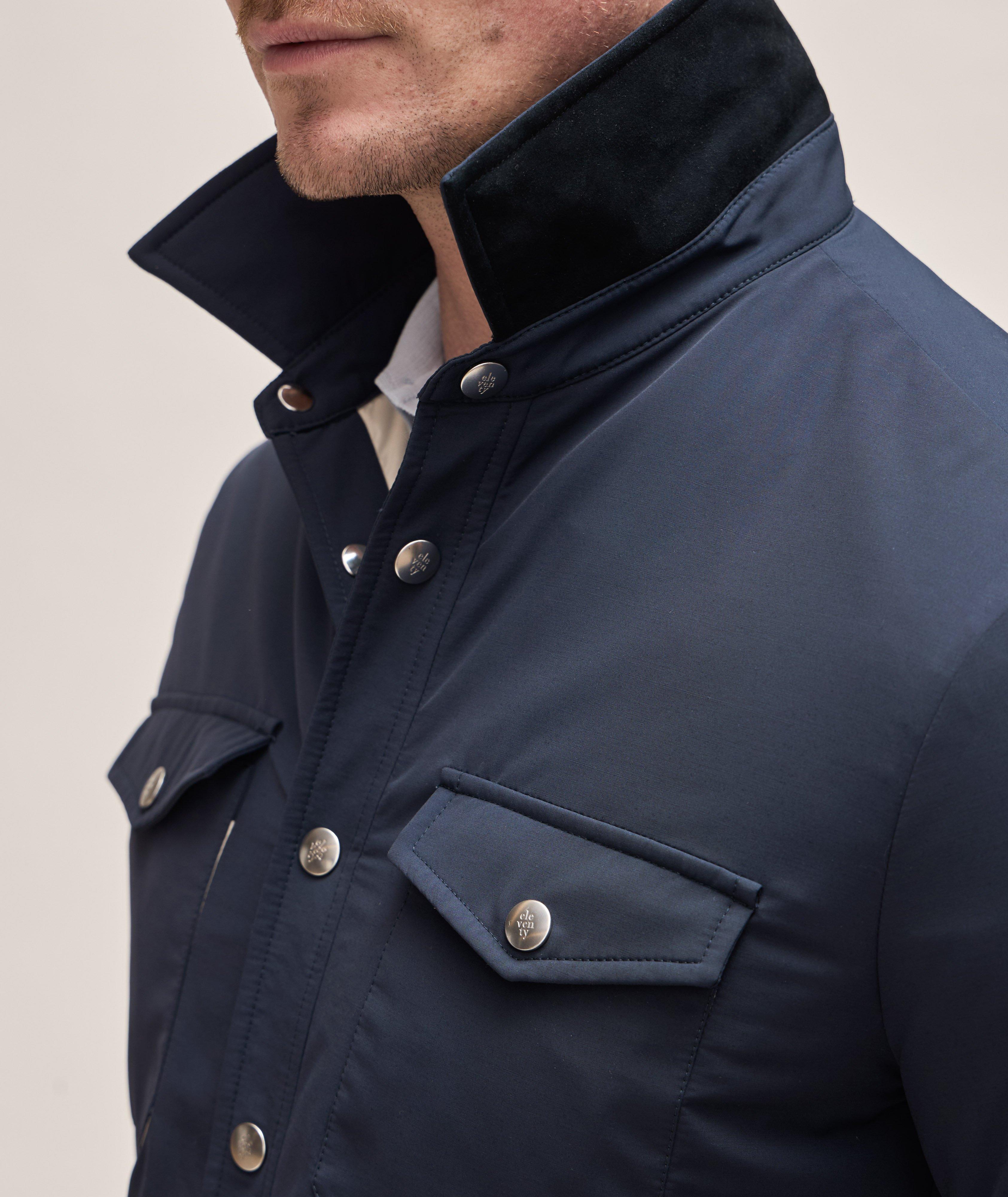 Platinum Collection Virgin Wool-Blend Overshirt image 3