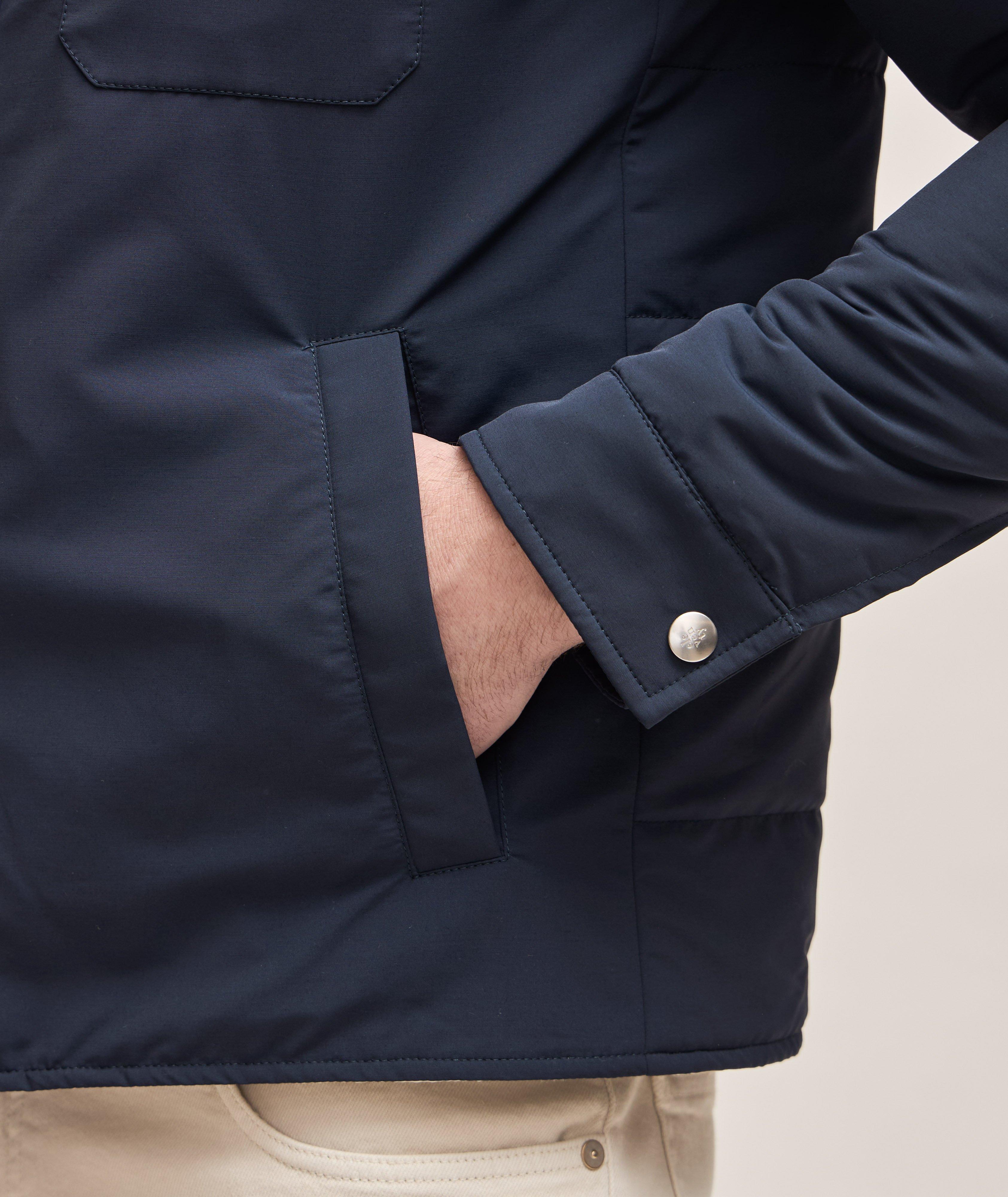 Platinum Collection Virgin Wool-Blend Overshirt image 4