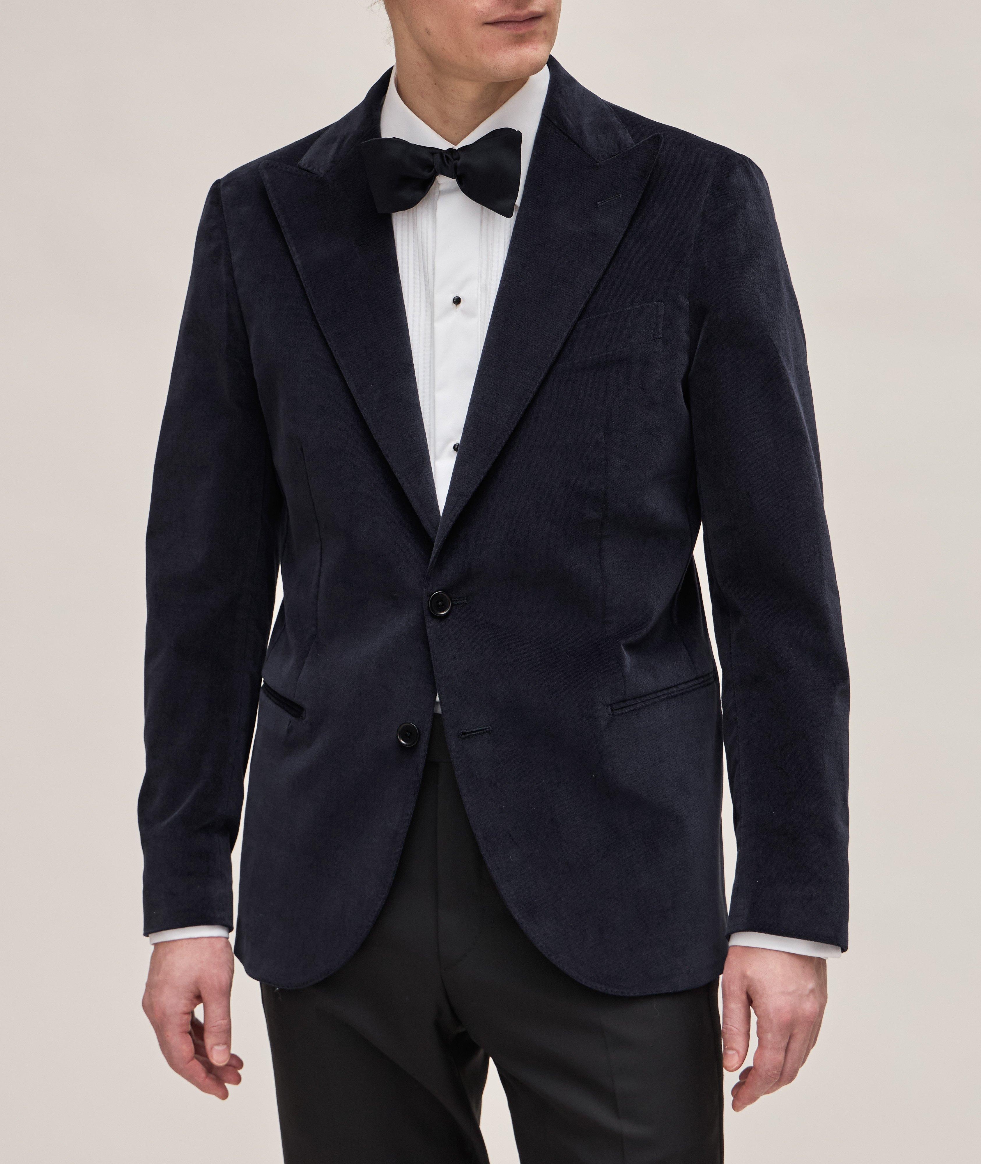 Duca Visconti di Modrone Stretch-Velvet Cocktail Jacket image 1