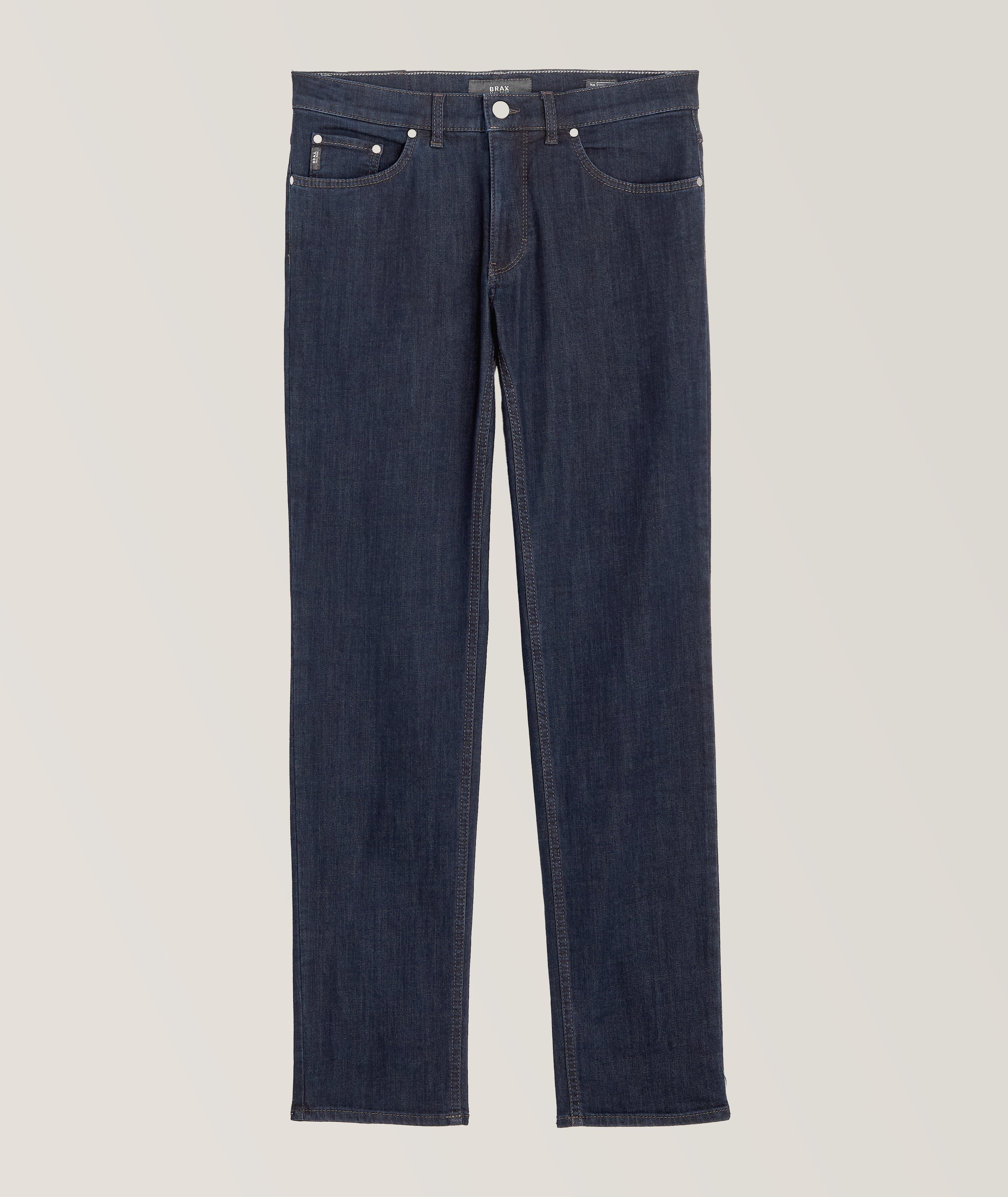 Brax Jean Cooper En Mélange De Coton De Coupe Droite En Bleu , Taille Homme 38