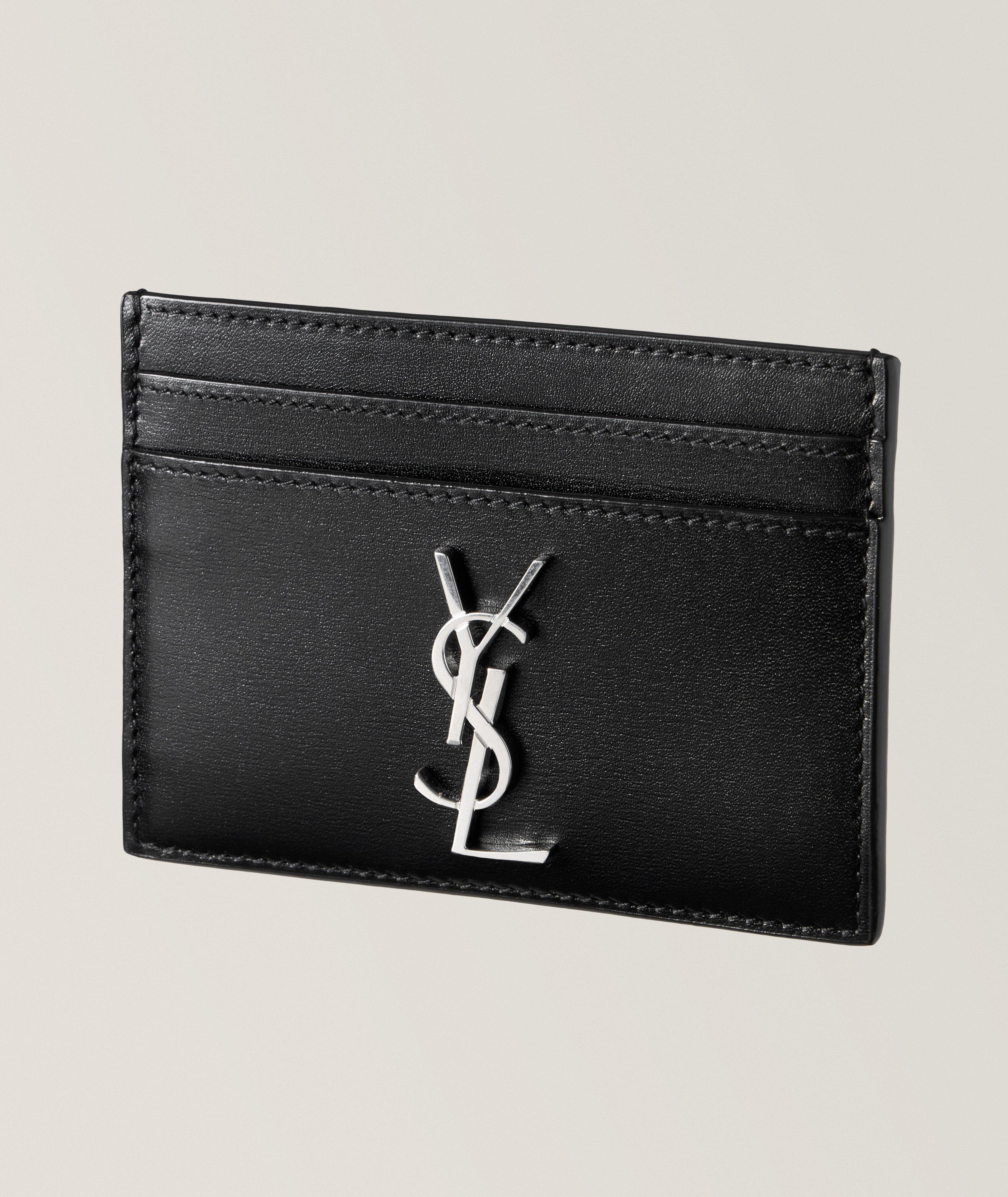 Saint Laurent YSL Metal Logo East West Cardholder | Wallets | Final Cut