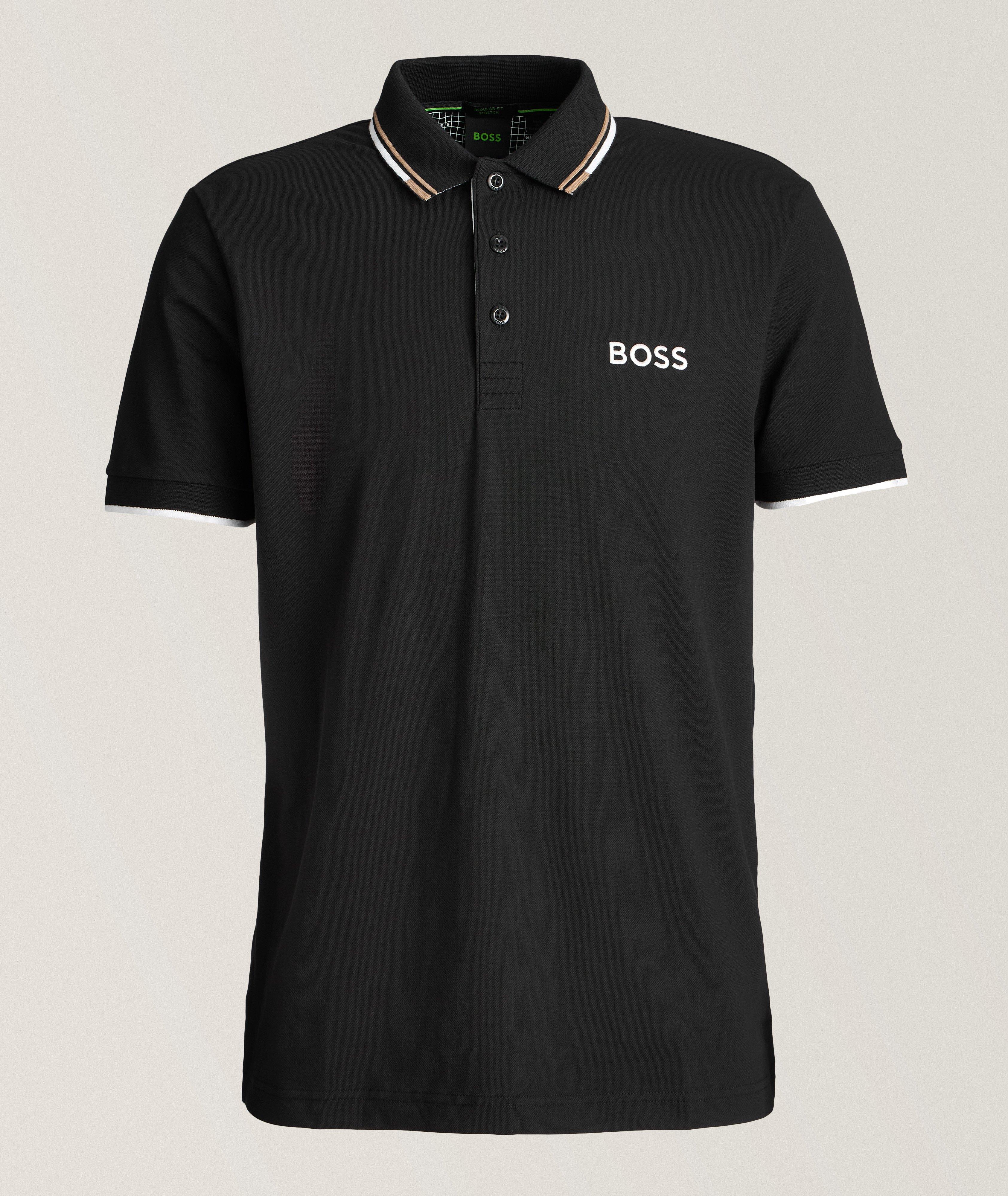BOSS Polo Paddy Pro Coupe-Standard En Noir | Taille Homme Petit