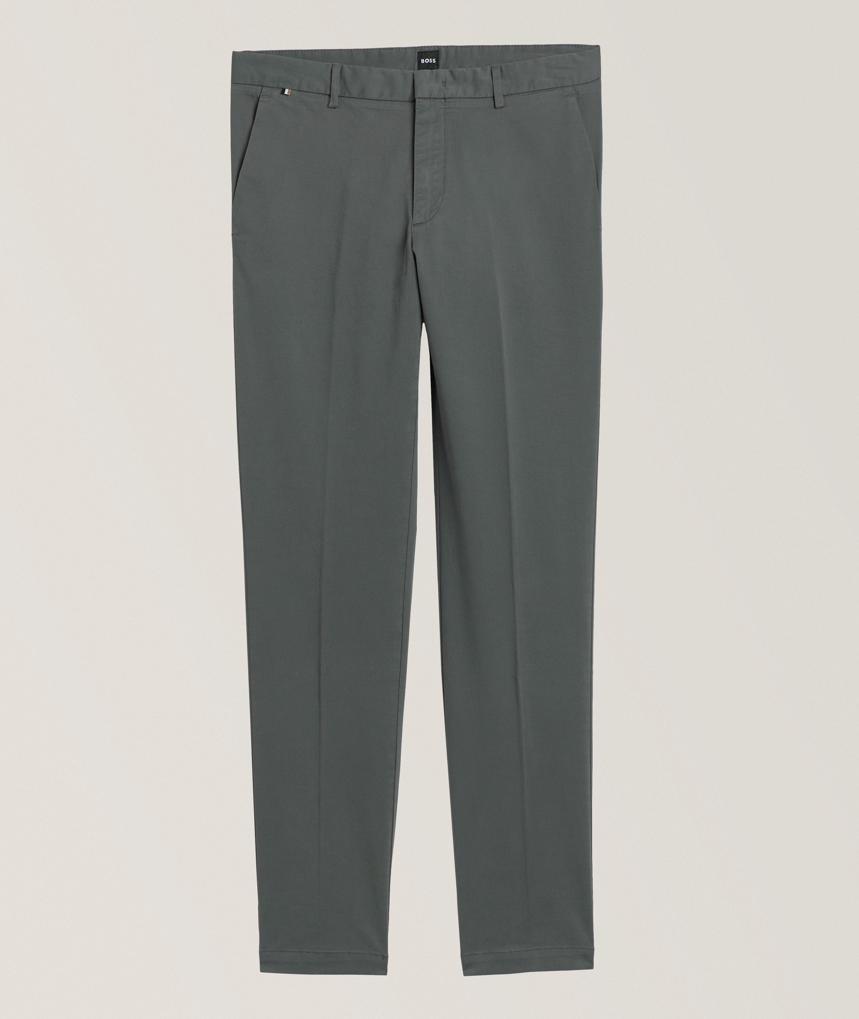 BOSS Pantalon Kaito En Coton Extensible En Gris , Taille Homme 36