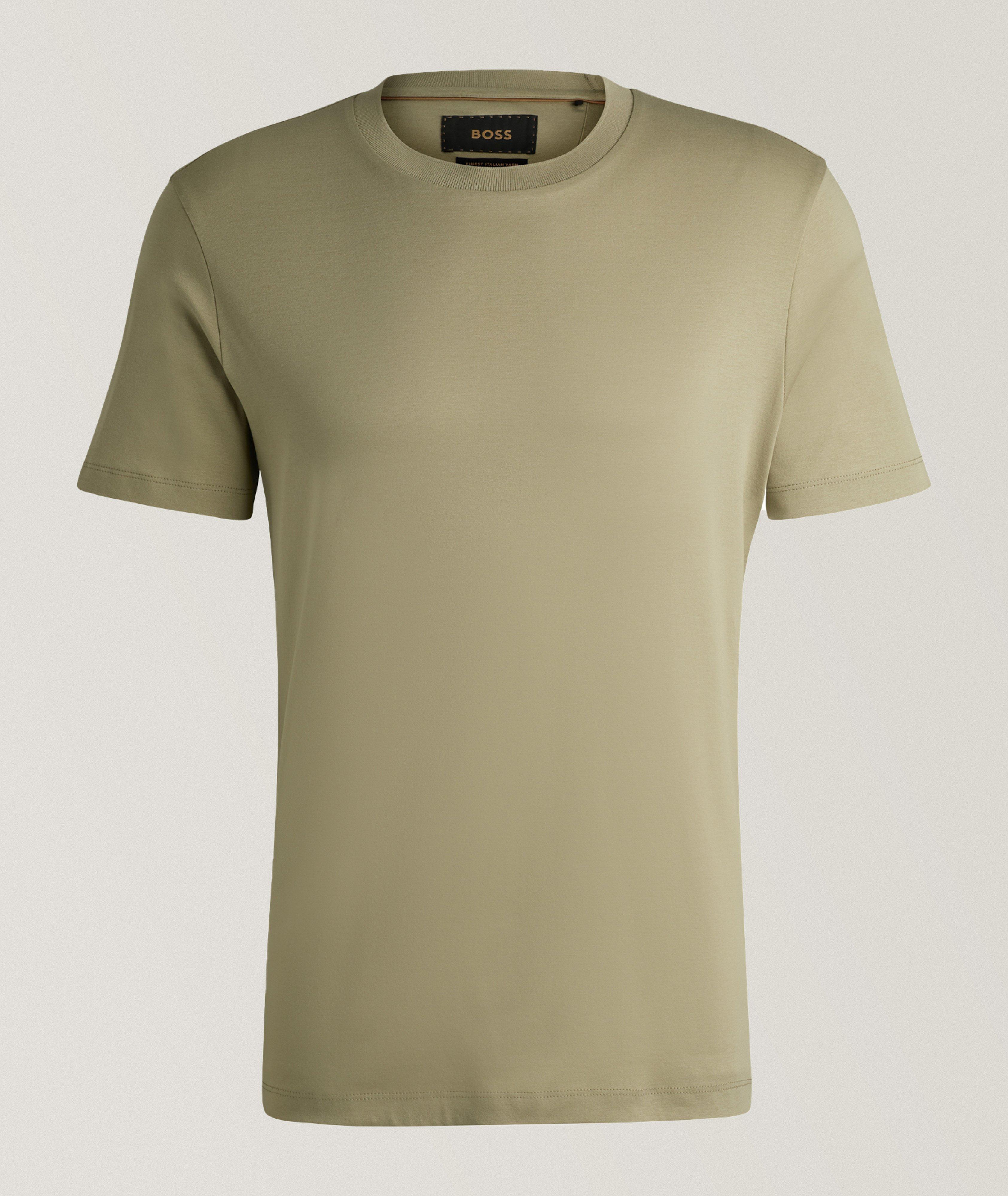 BOSS T-Shirt Tesar En Coton En Vert , Taille Homme Moyen