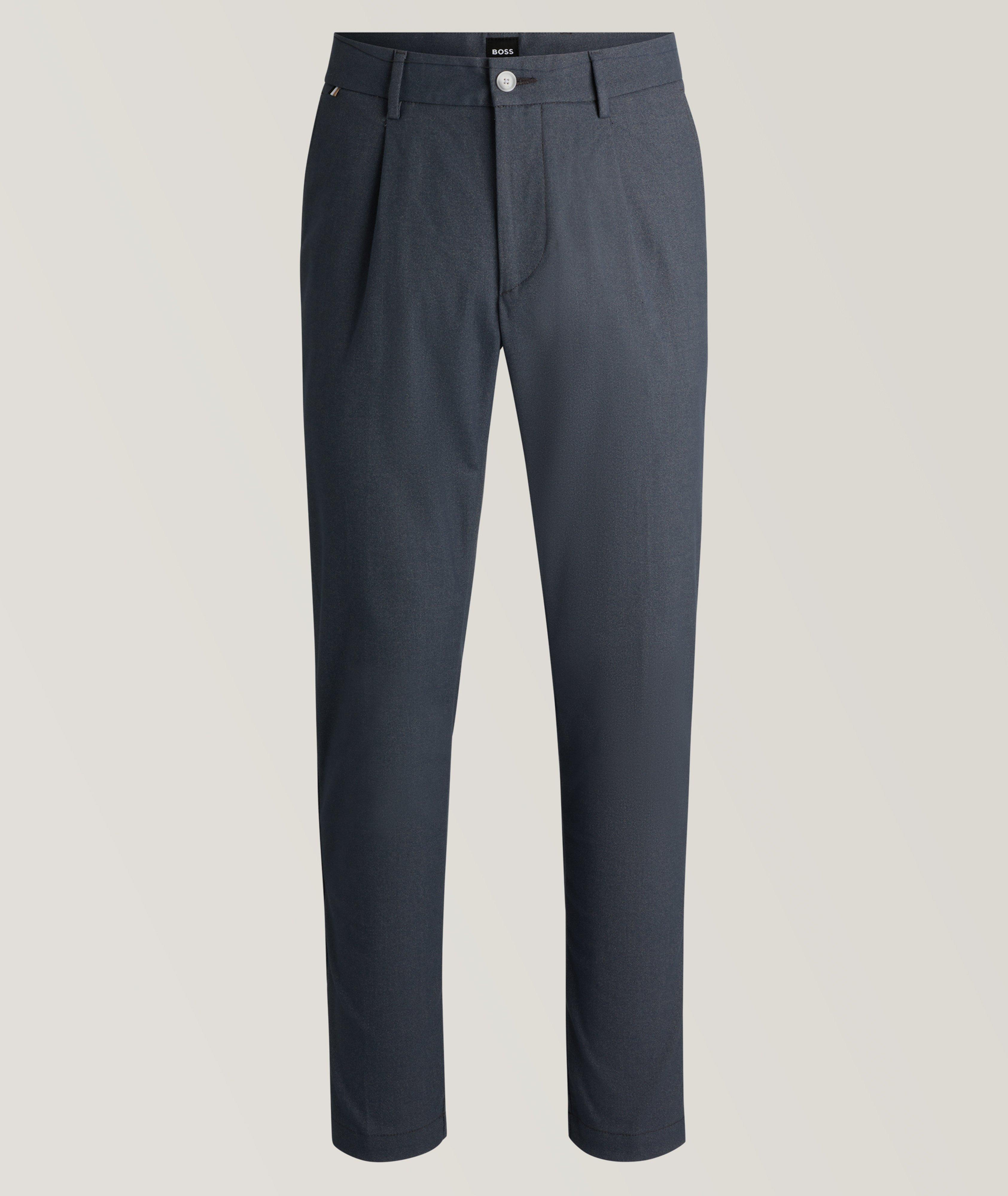 BOSS Pantalon Kane En Twill En Gris , Taille Homme 34