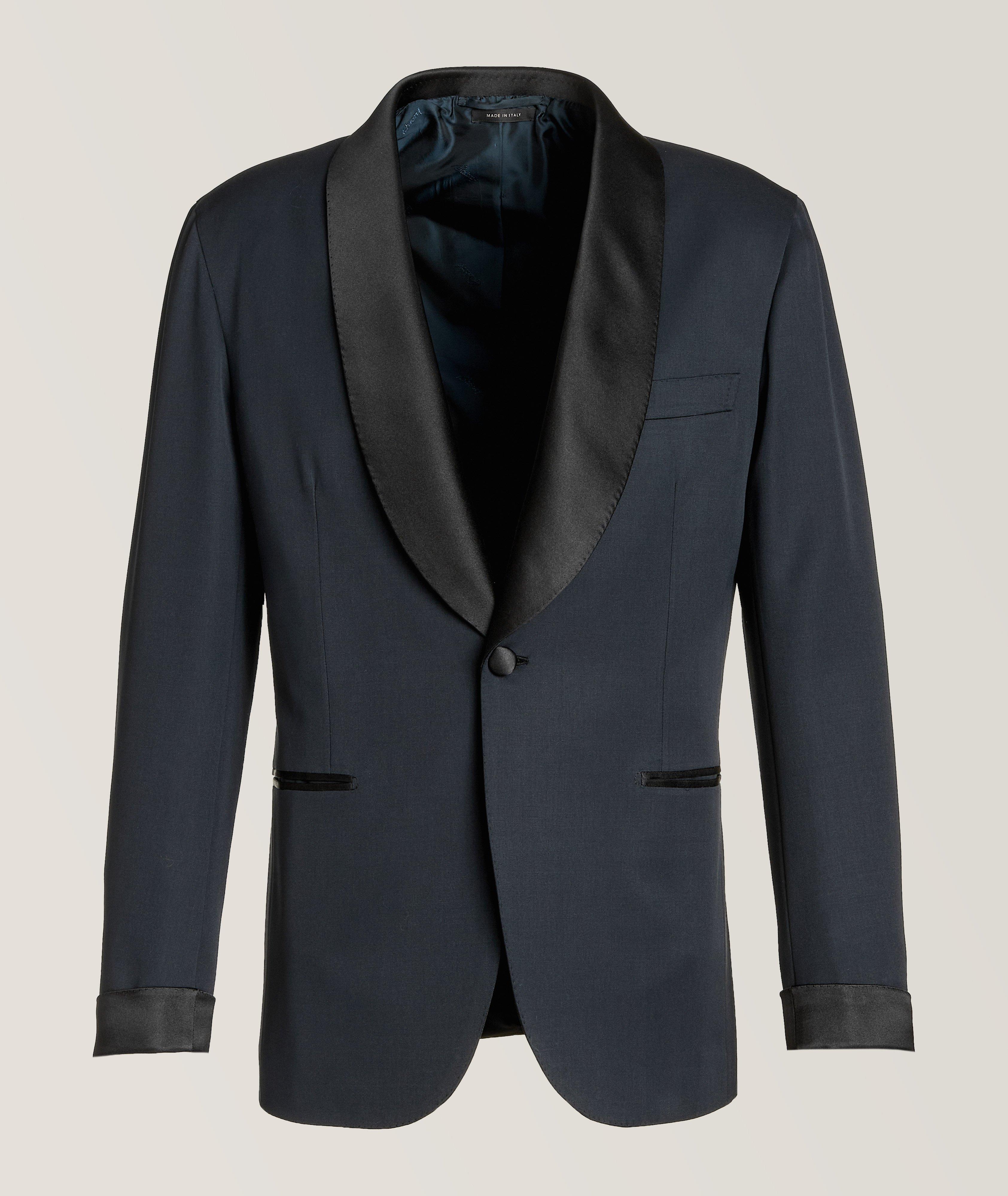 Brioni Veston De Soirée Plume En Soie En Bleu , Taille Homme 48