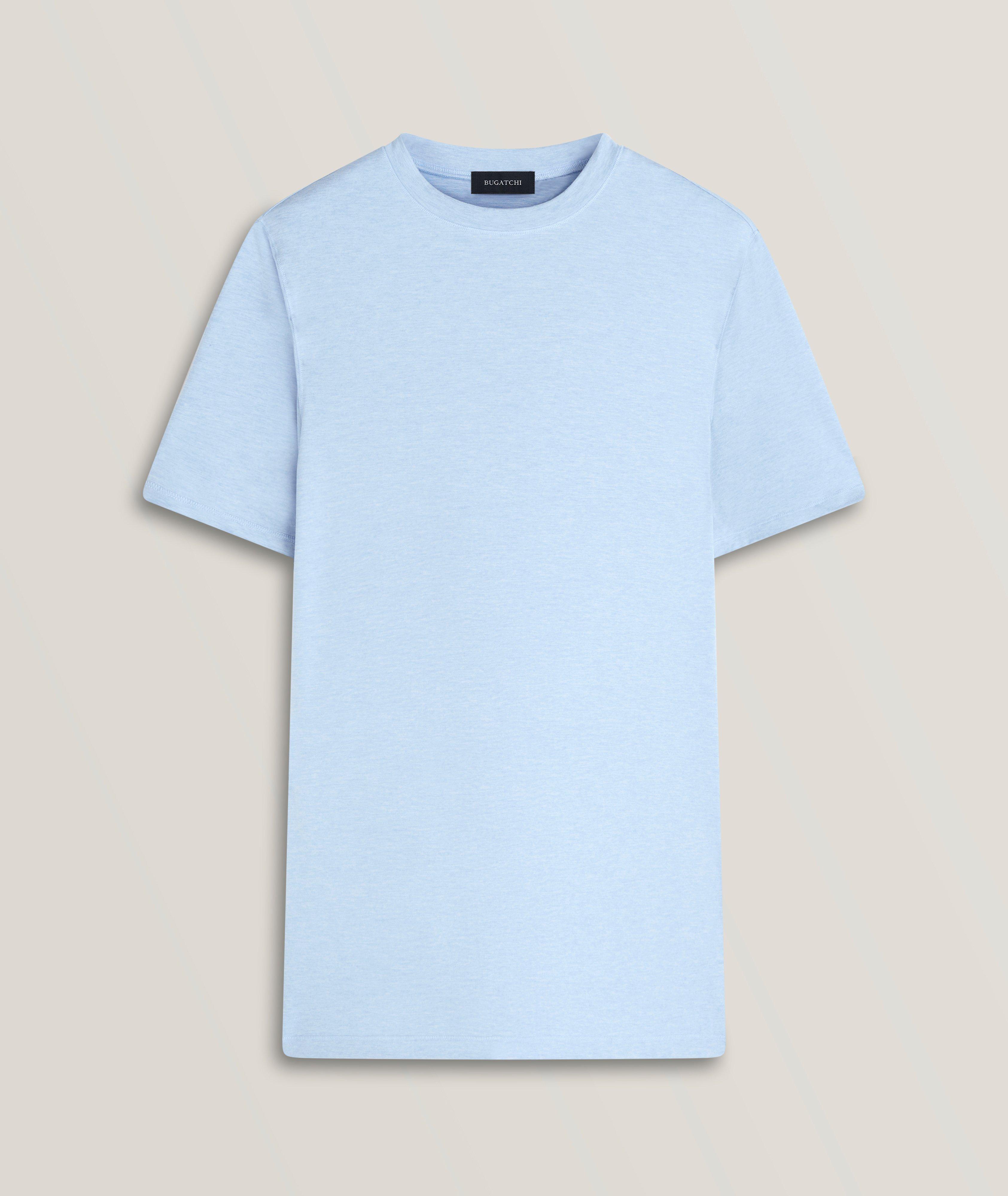 Bugatchi T-Shirt En Tissu Technique À Fps 50 En Bleu , Taille Homme Grand