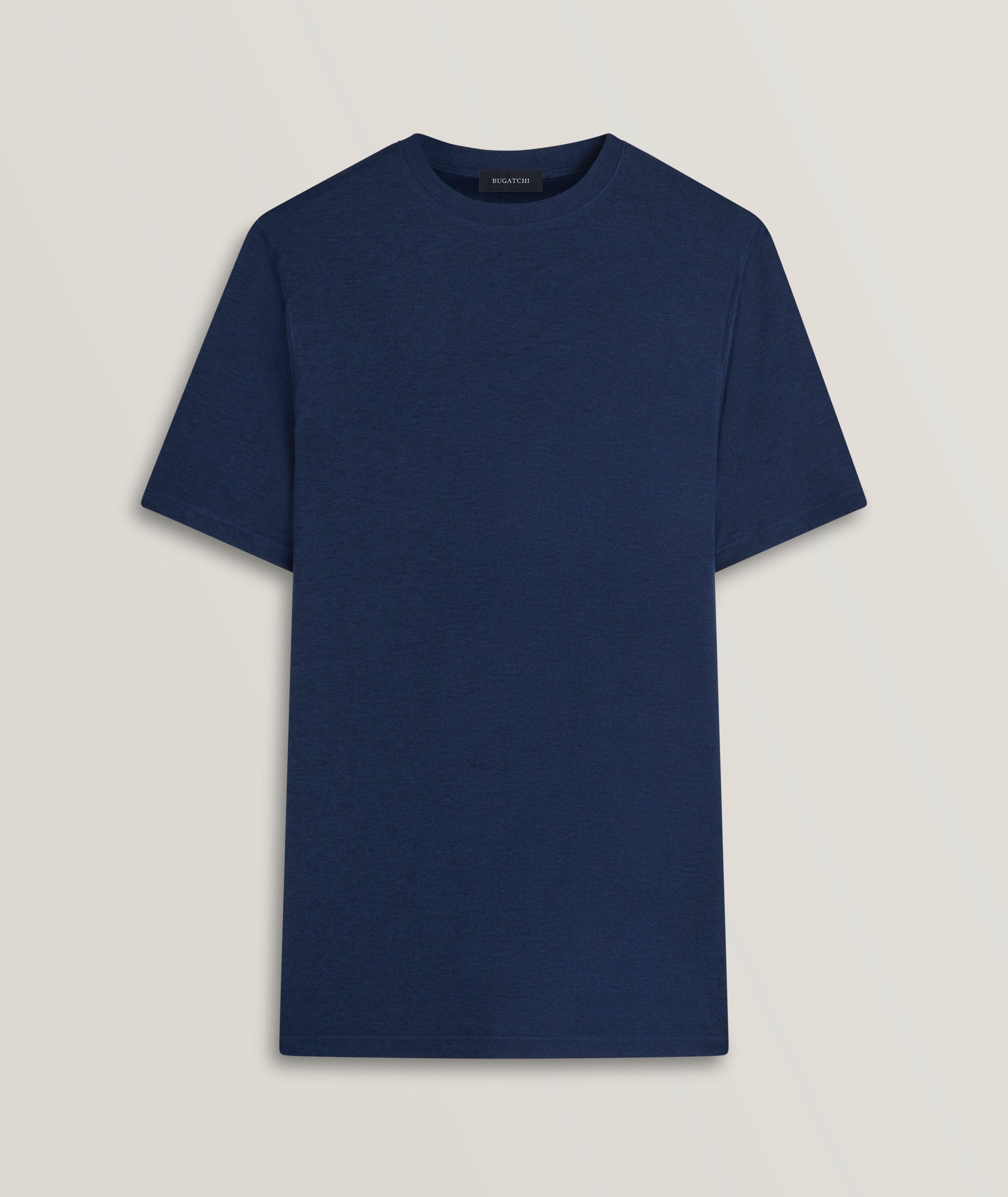 Bugatchi T-Shirt En Tissu Technique À Fps 50 En Bleu , Taille Homme TG