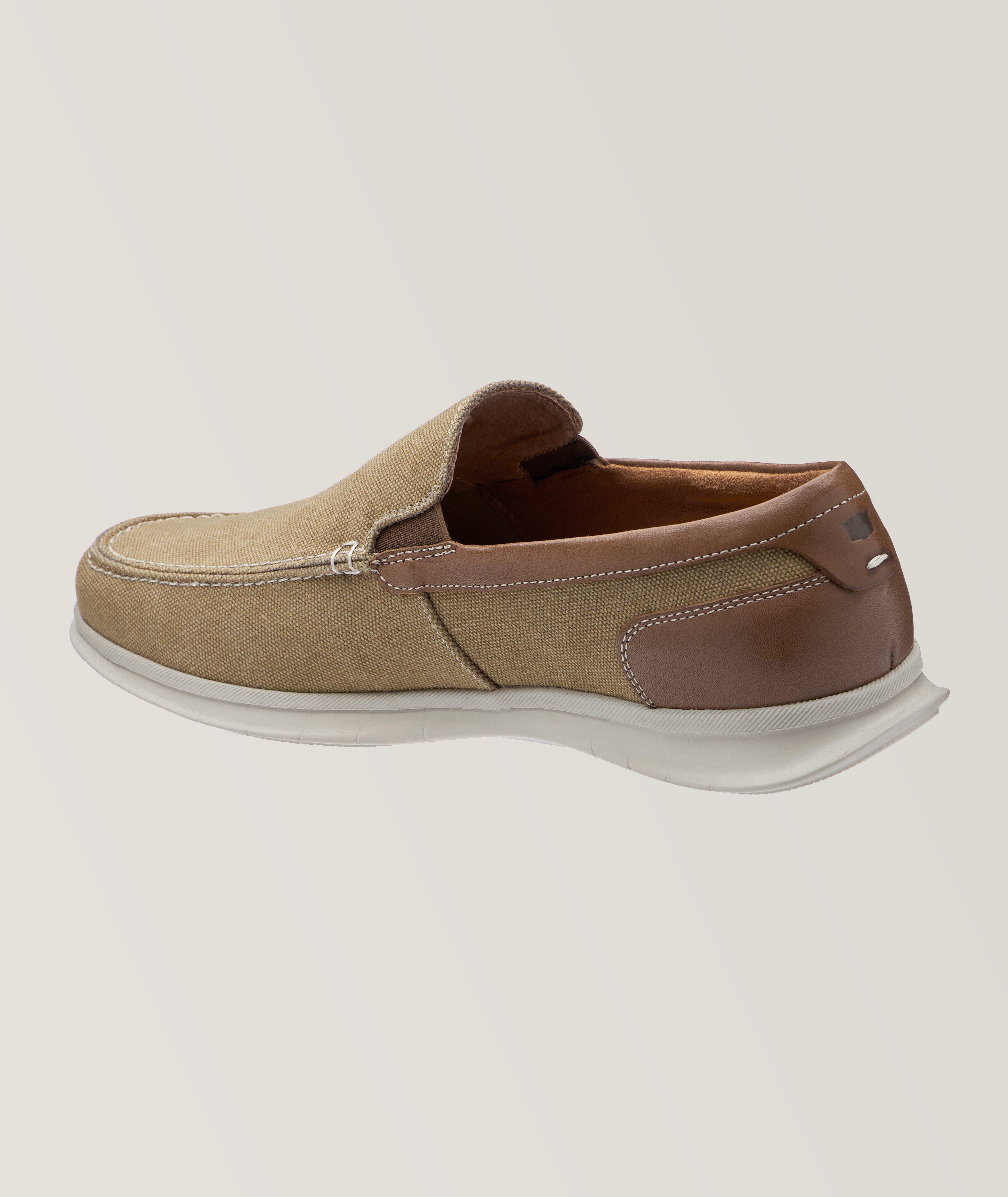 Montigo Canvas Venetian Leather Loafers image 1