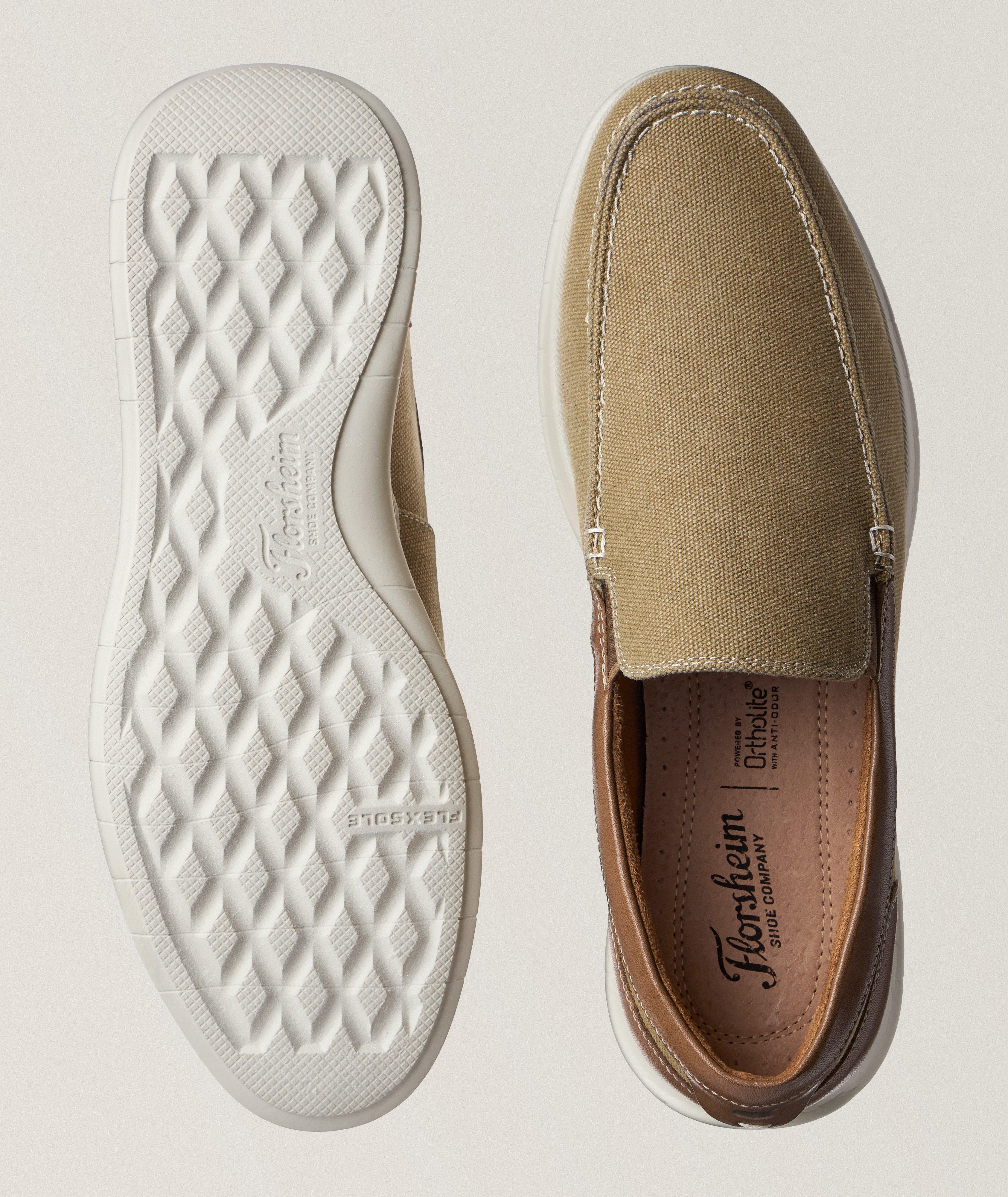 Montigo Canvas Venetian Leather Loafers image 2