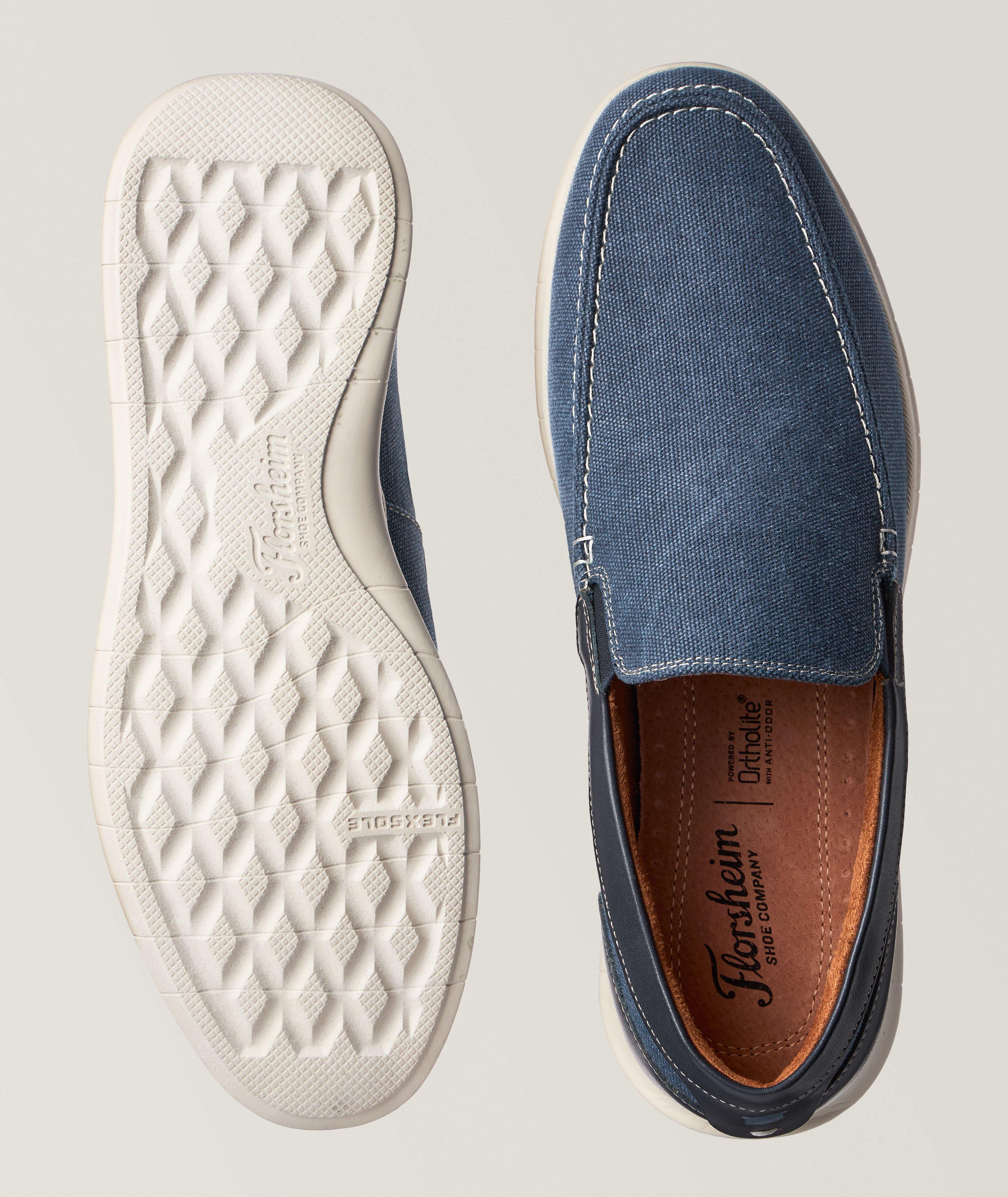 Montigo Canvas Venetian Leather Loafers image 2