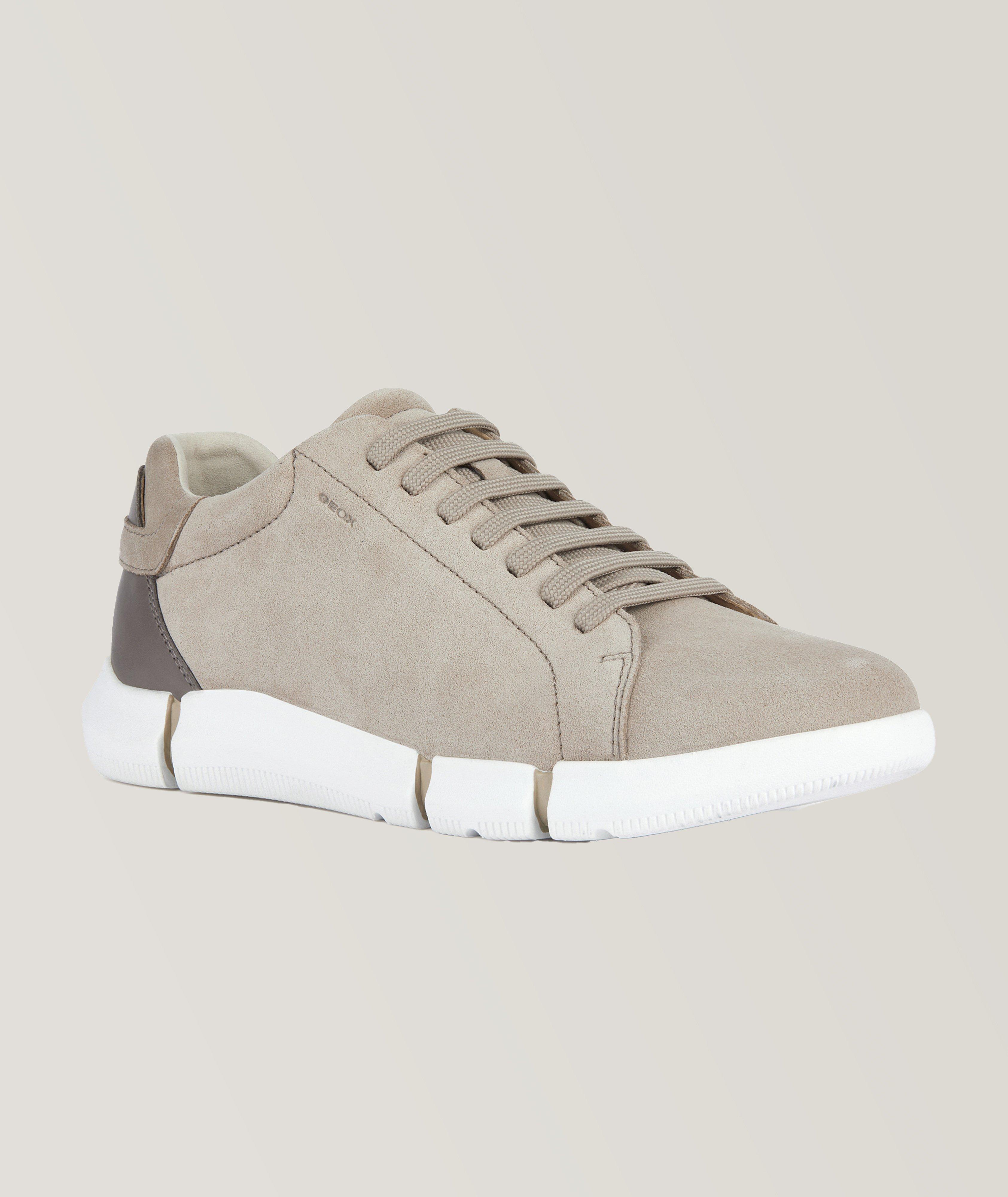 Geox Adacter Suede Sneakers En Beige , Taille Homme 12.5 , Suède