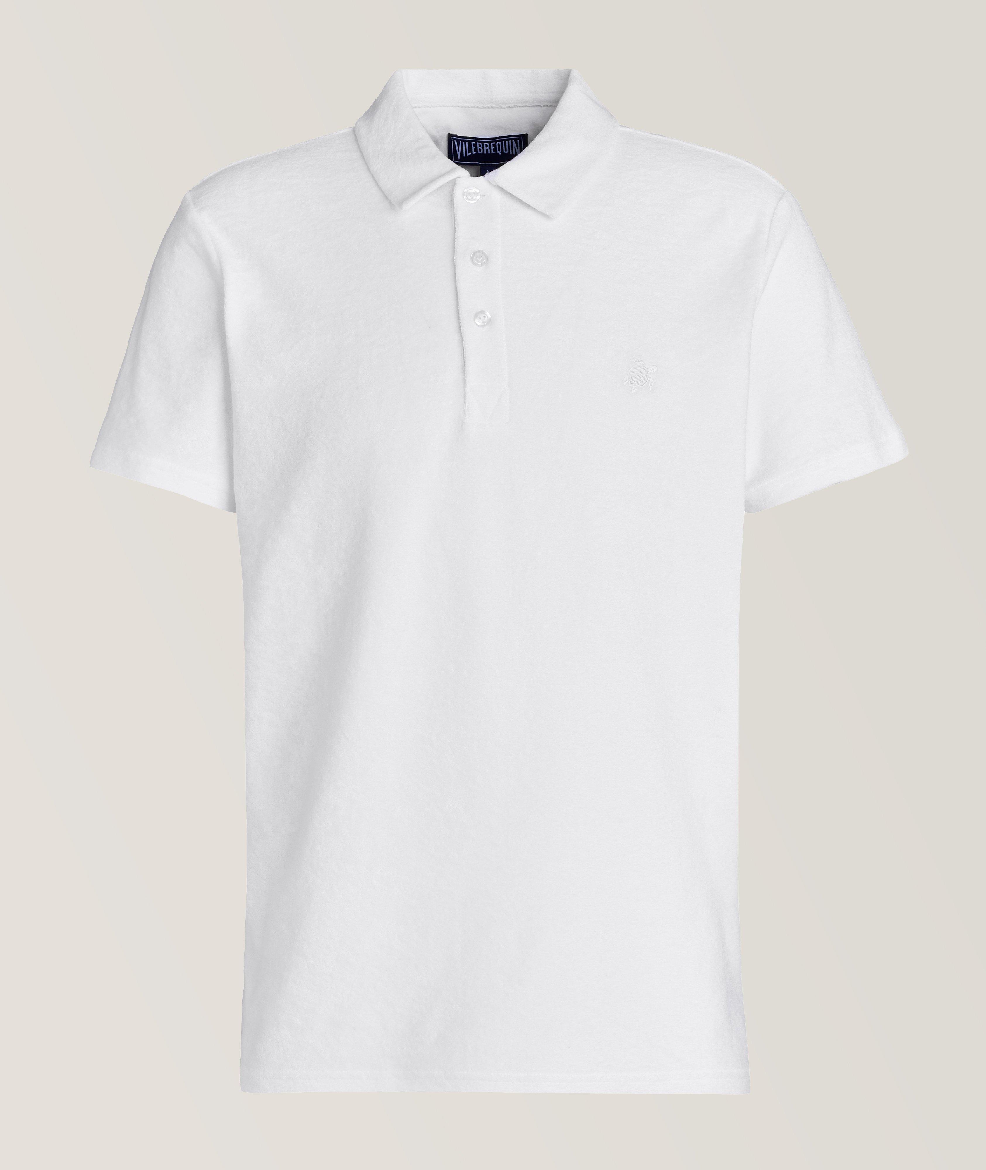 Vilebrequin Polo En Mélange De Coton Biologique En Blanc , Taille Homme Moyen