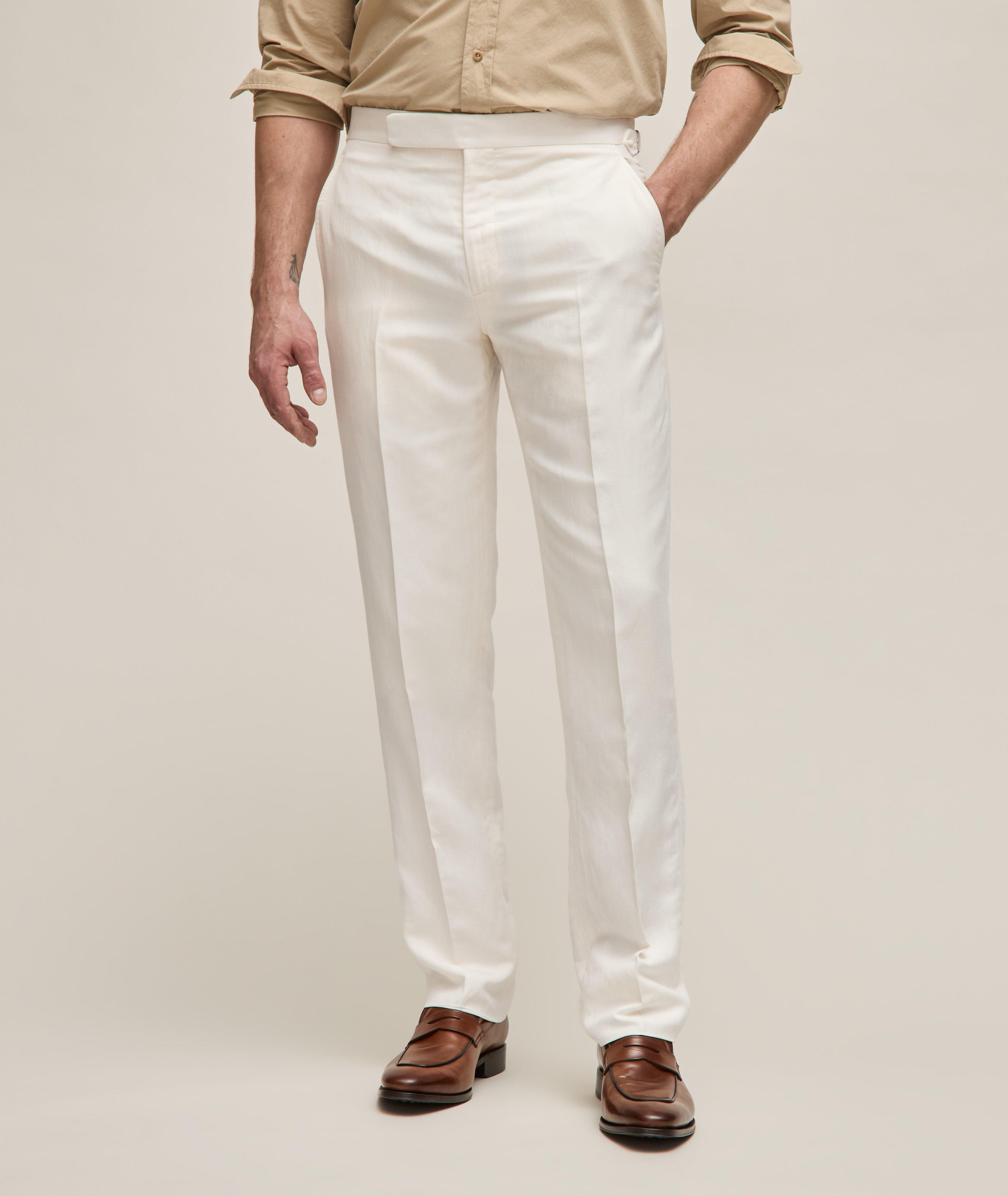 Silk-Linen Creased Pants  image 2