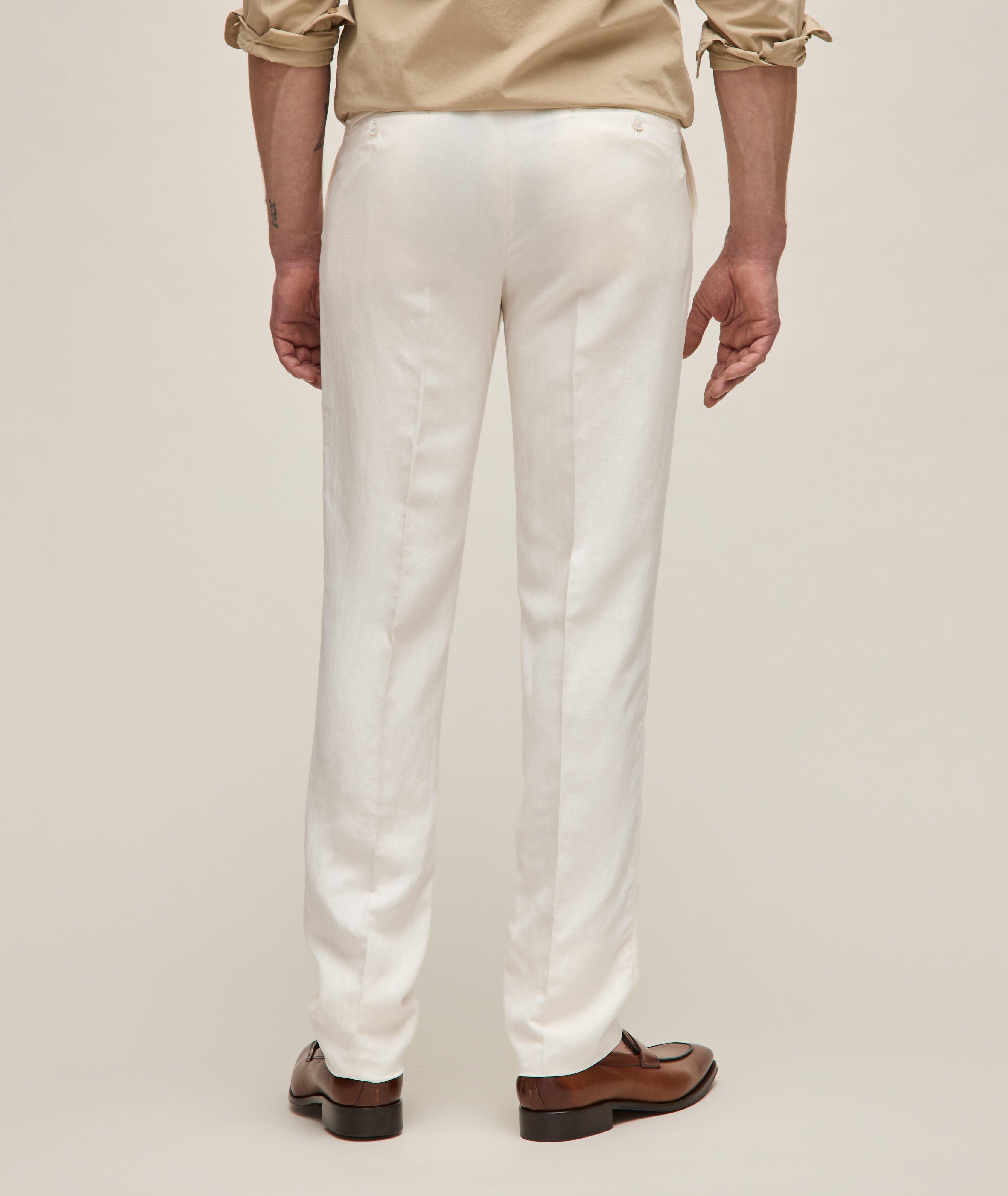 Silk-Linen Creased Pants  image 3