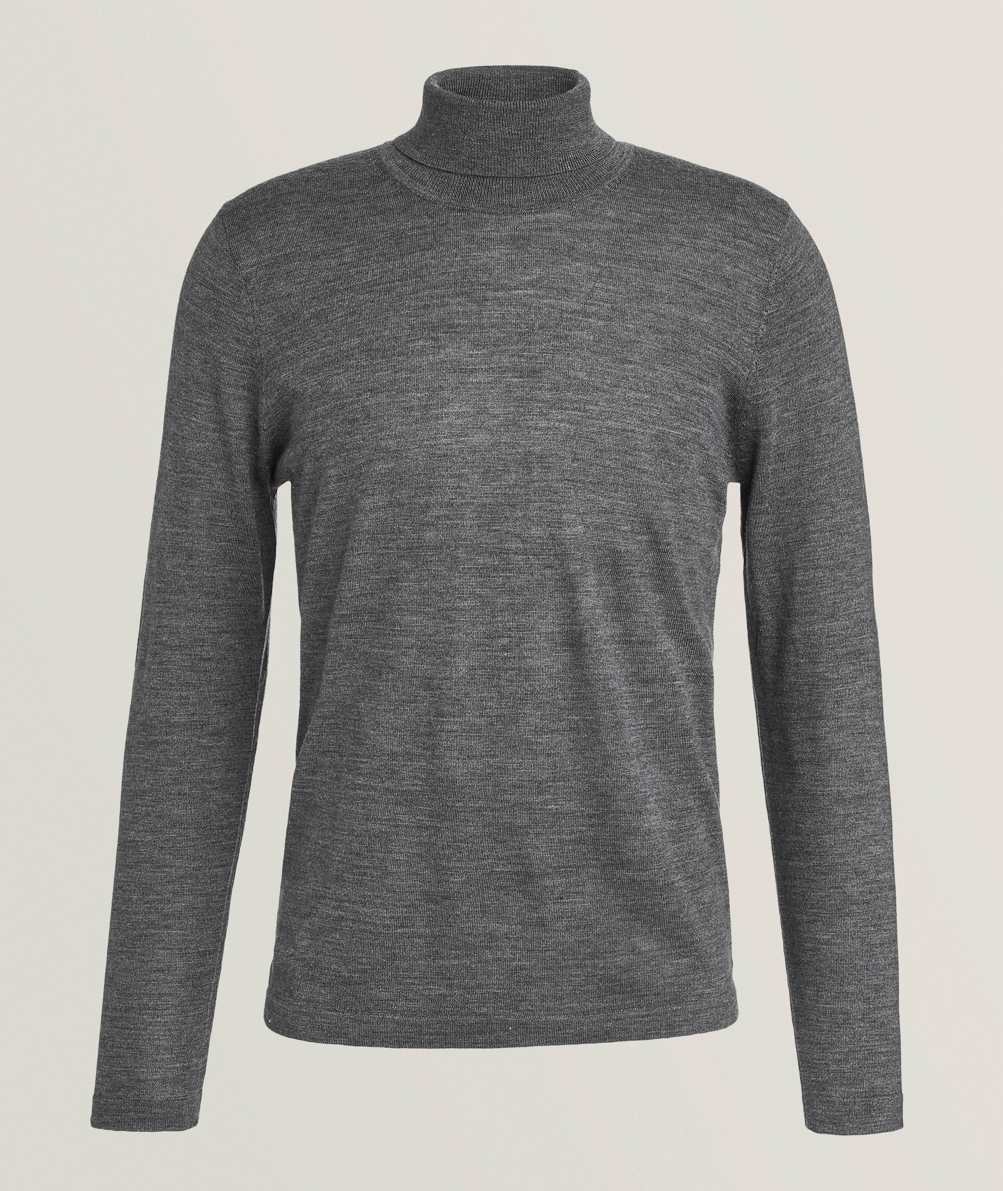 Merino Wool MÃ©lange Turtleneck