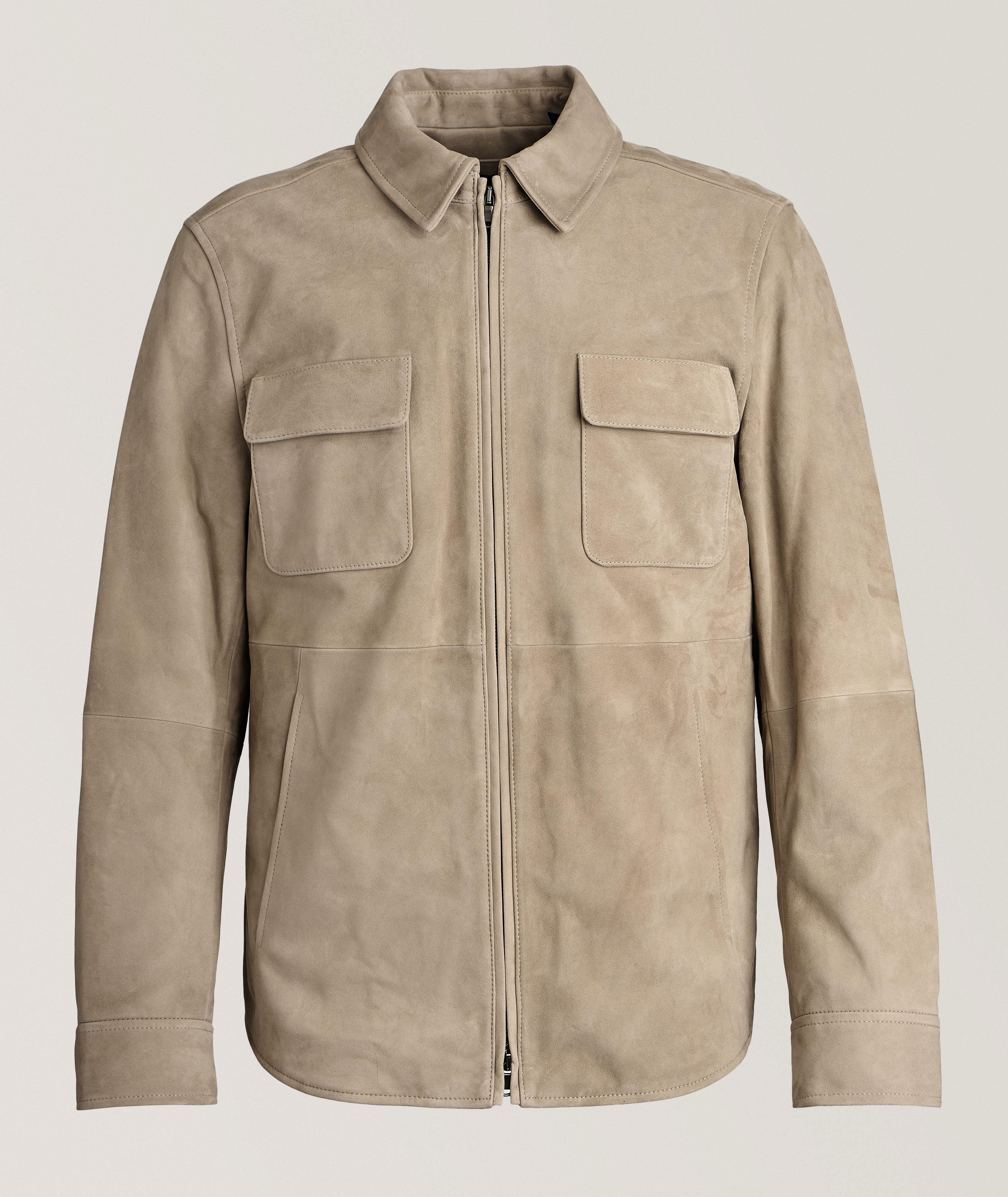 Goat Suede Shirt Jacket