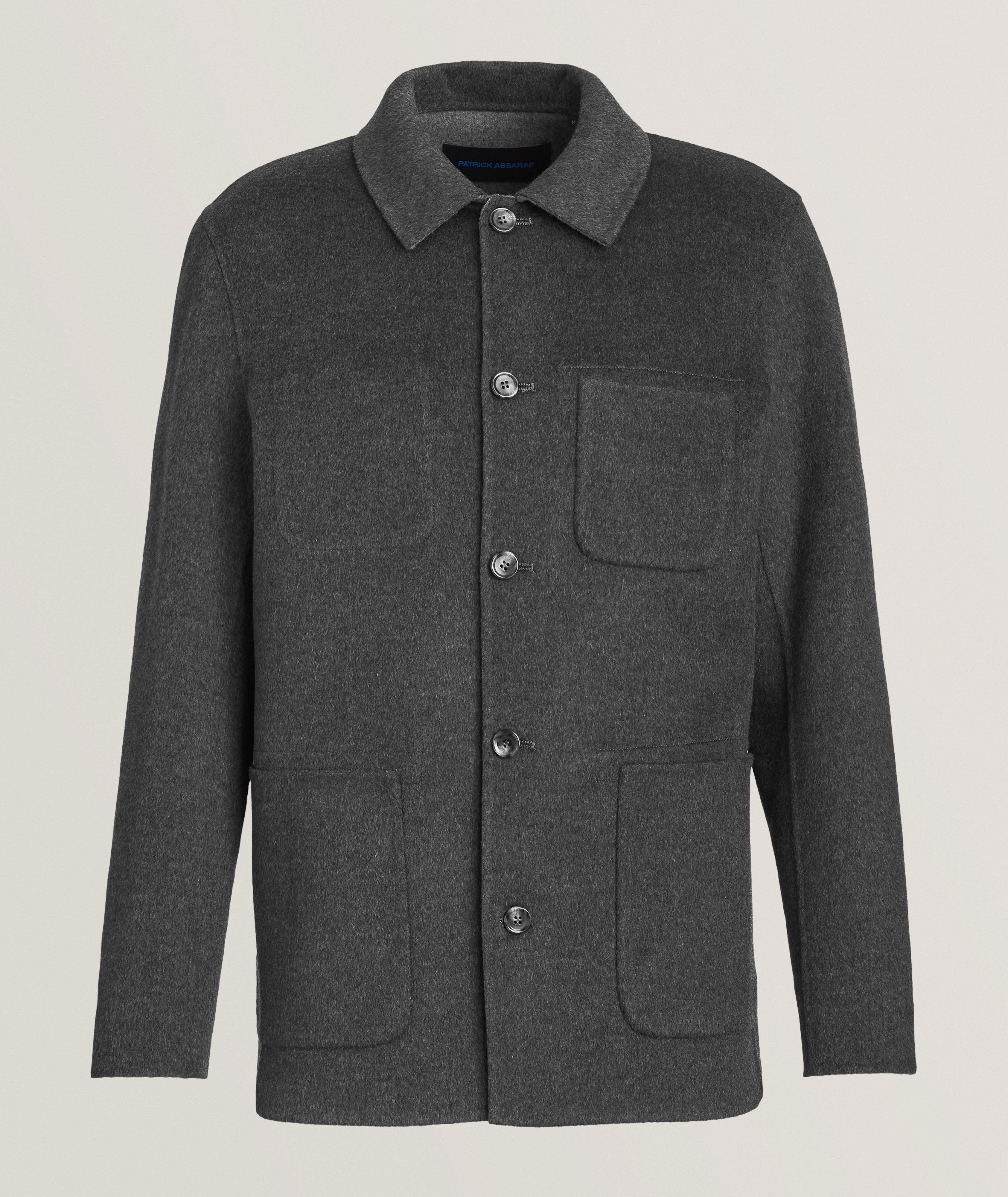 Patrick Assaraf Wool-Cashmere Chore Jacket 