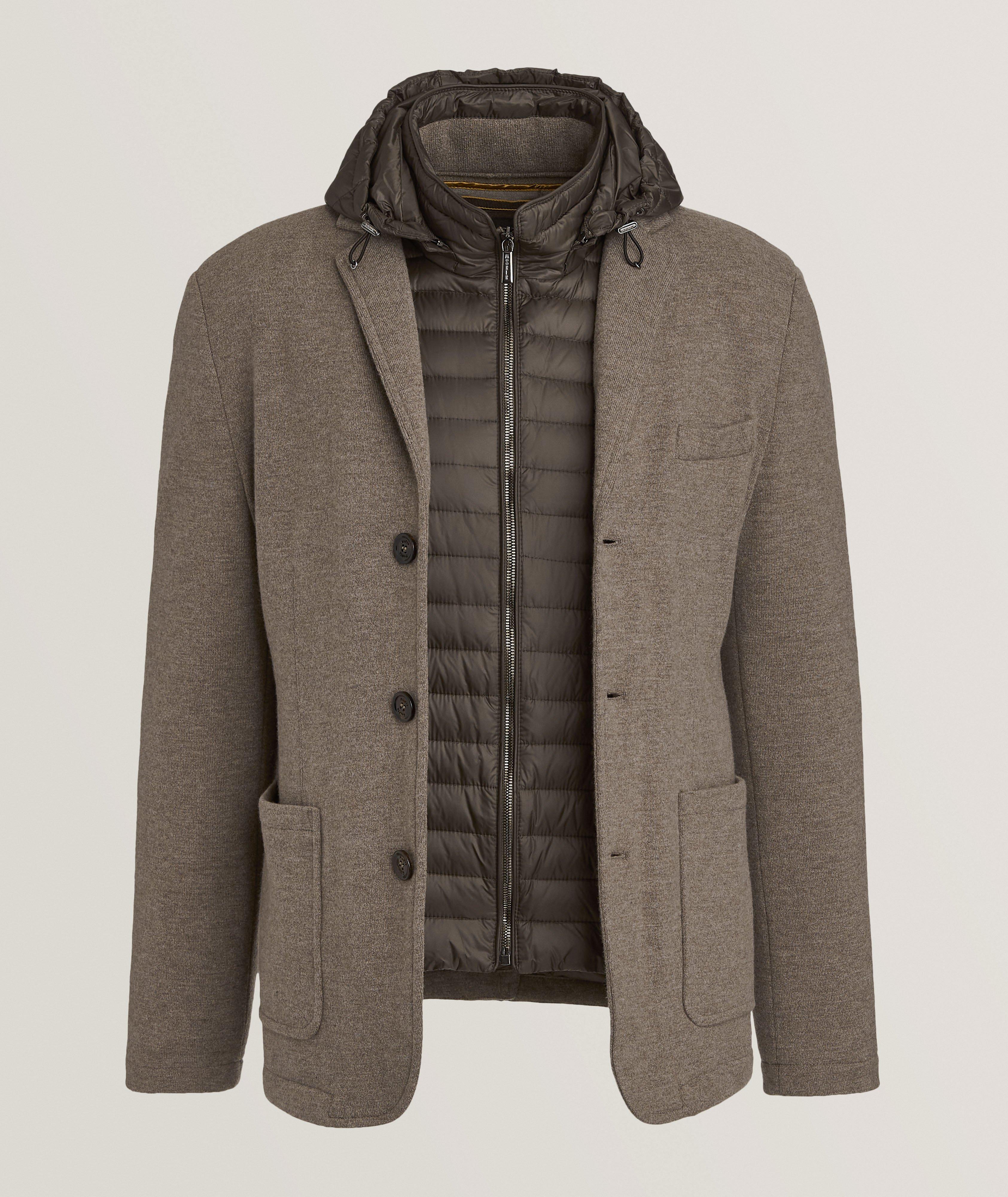 Moorer Manteau Bellotto En Laine, En Cachemire Et En Duvet En Brun , Taille Homme 50