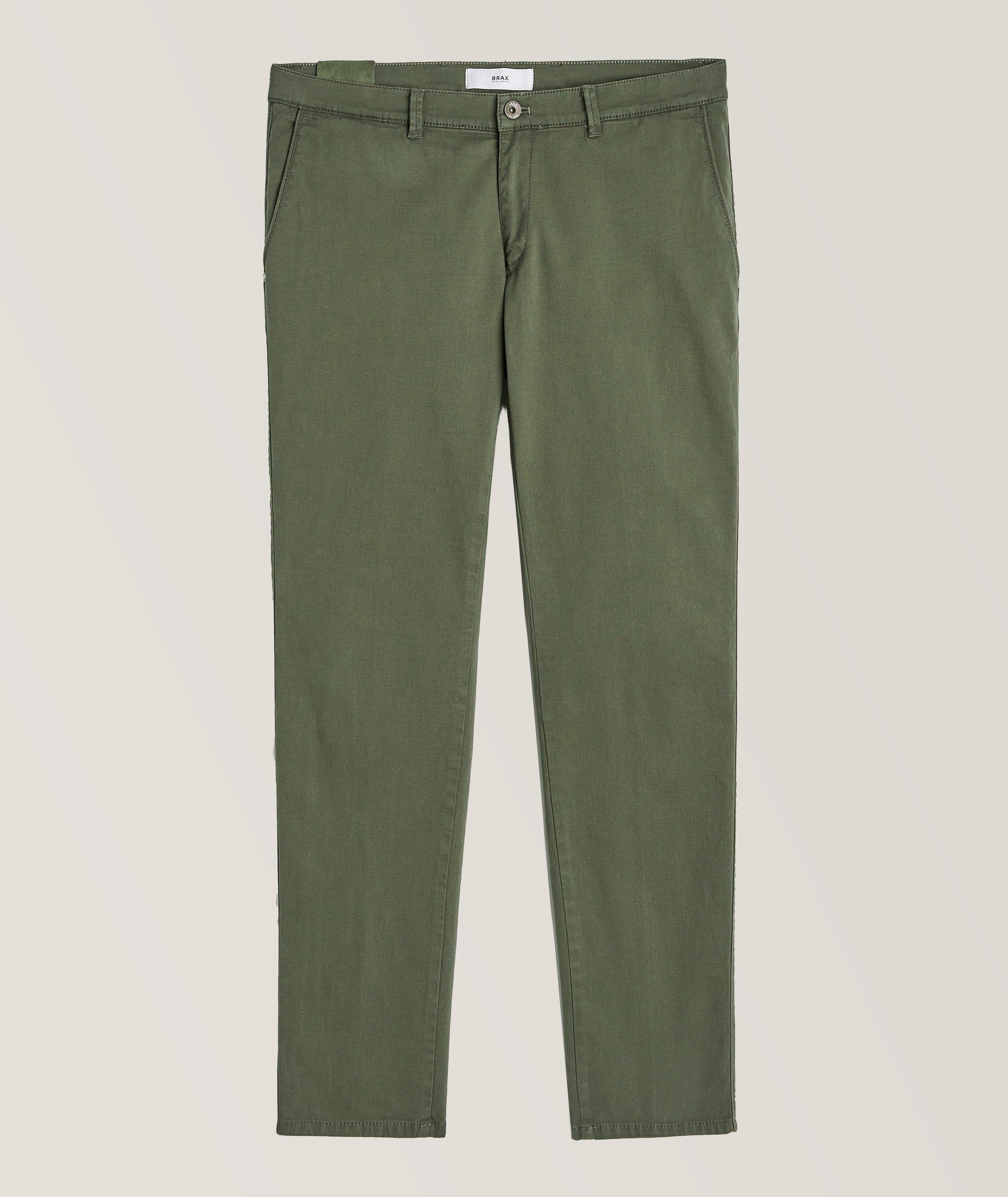 Brax Pantalon Silvio En Coton Et En Lyocell En Vert , Taille Homme 31