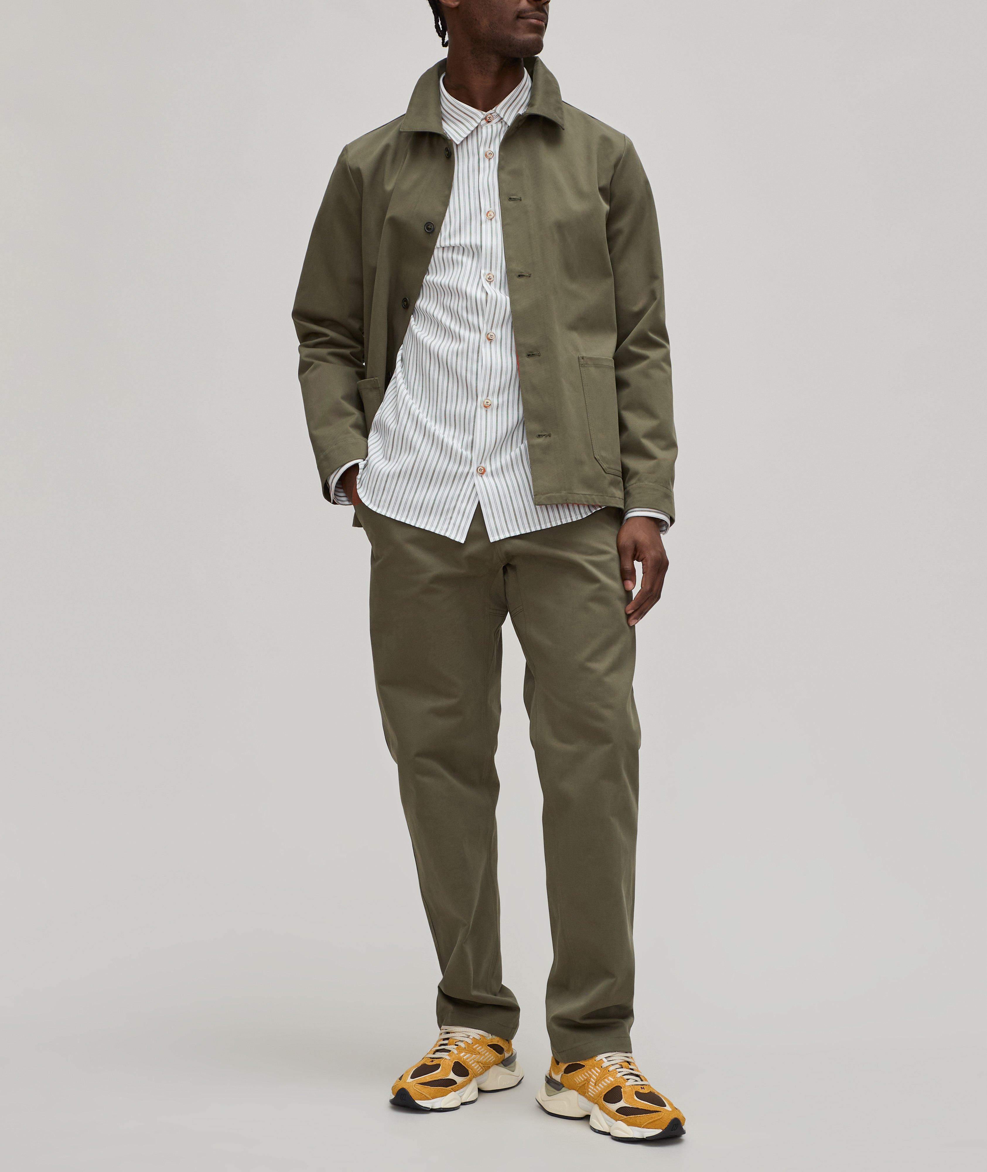 Malo Stripe Cotton-Wool Shirt image 4