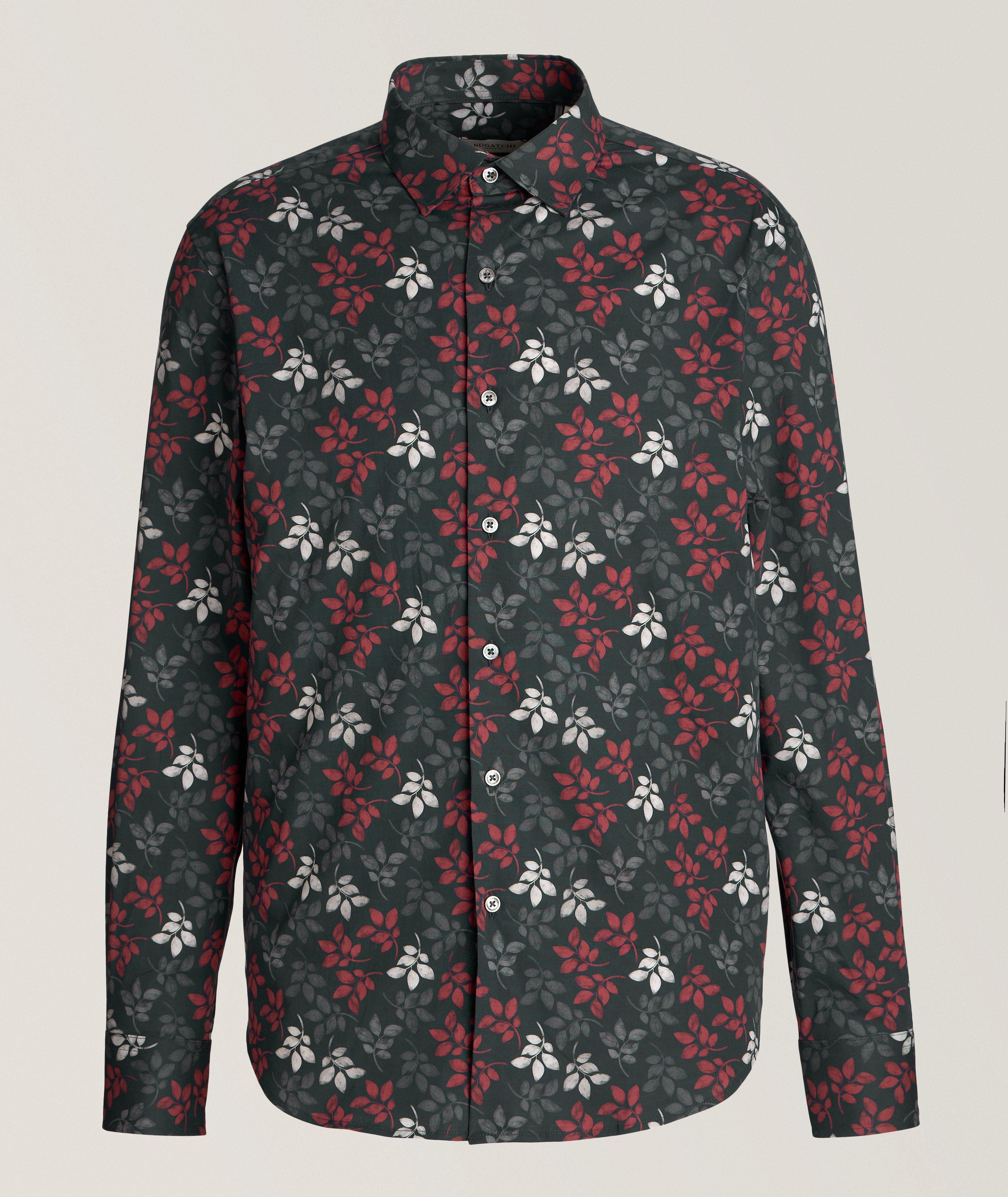 Leaf Stretch-Cotton Shirt  image 0