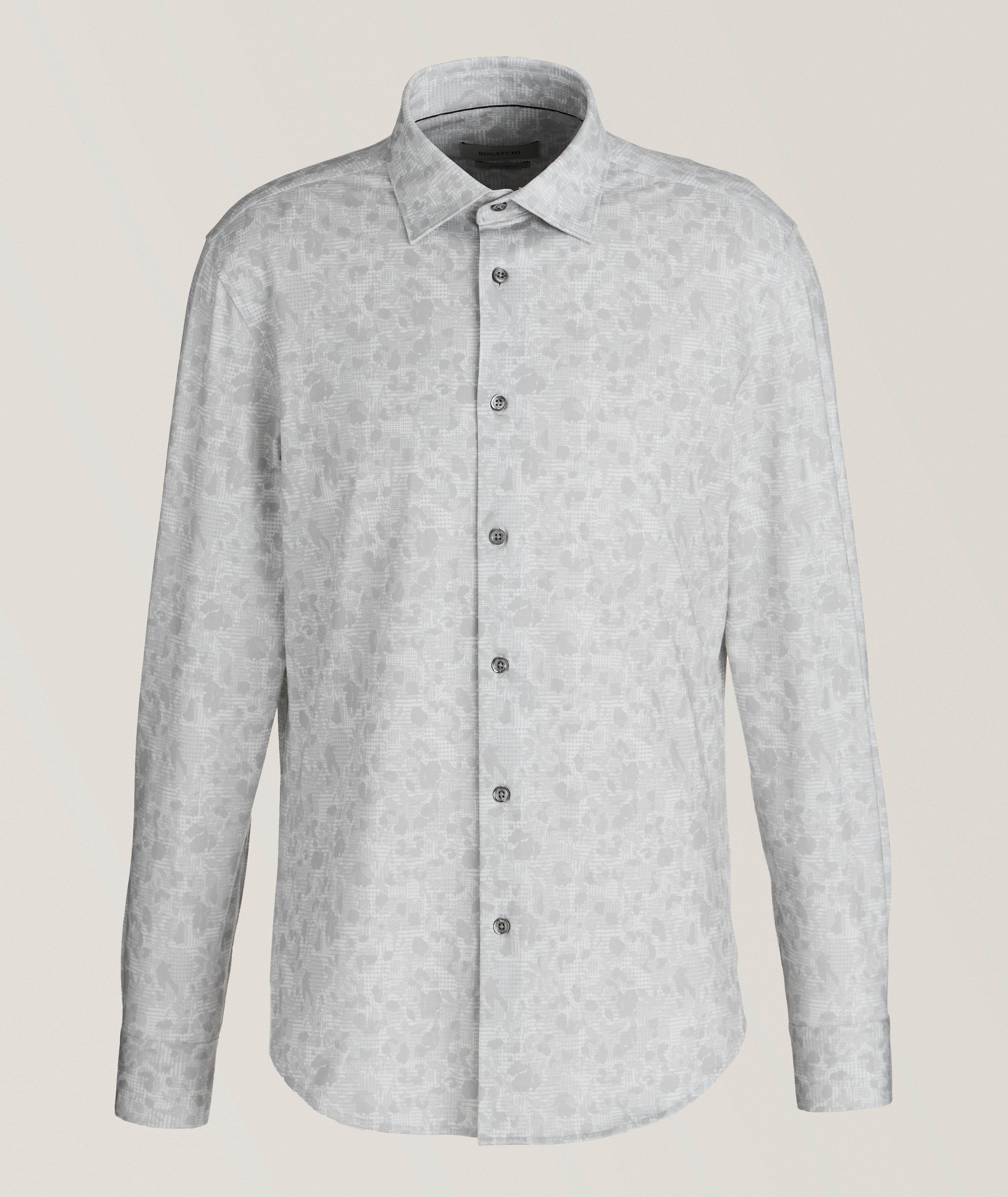 Tonal Patterned Sport Shirt