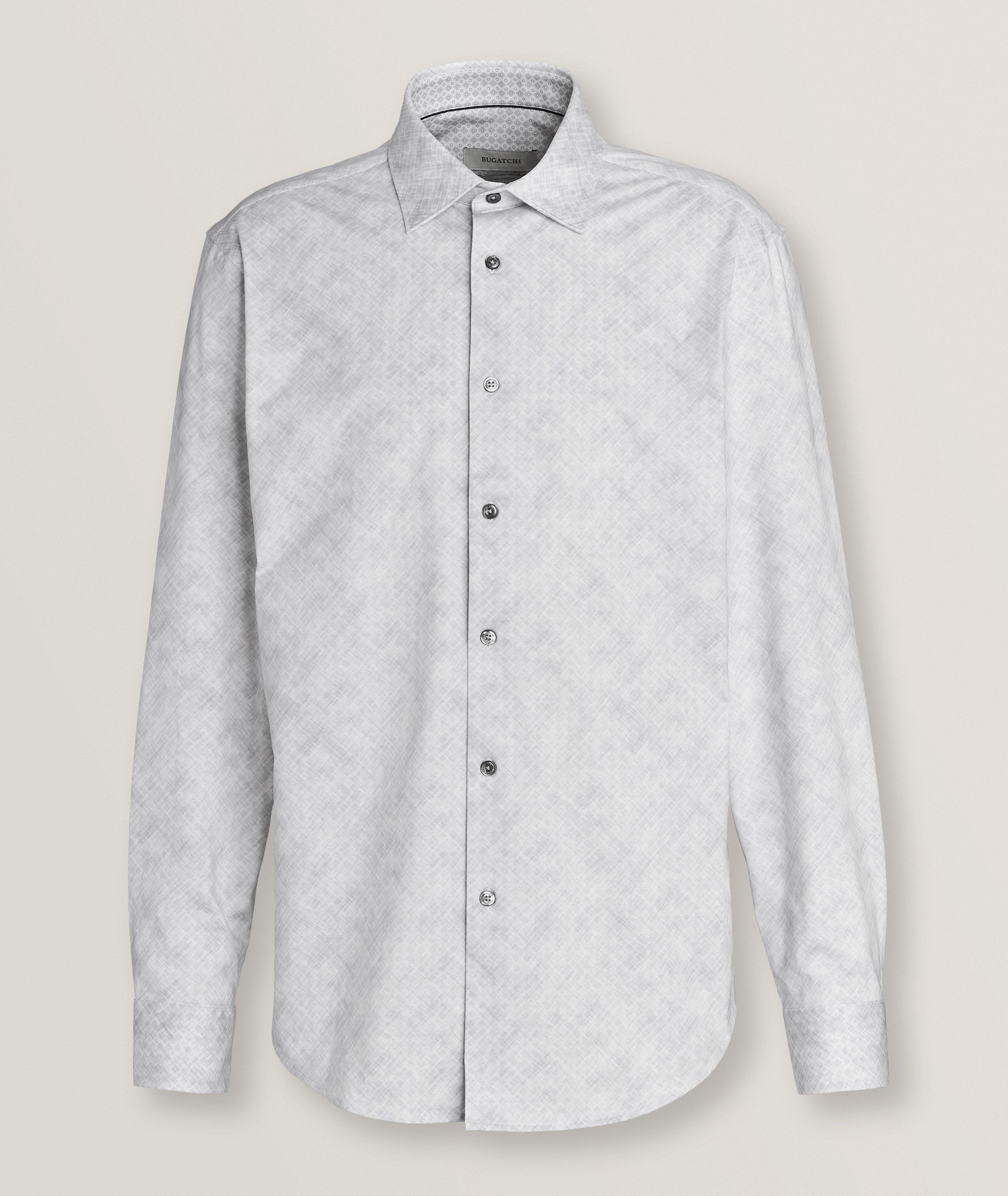 Brushed Stretch-Cotton Sports Shirt