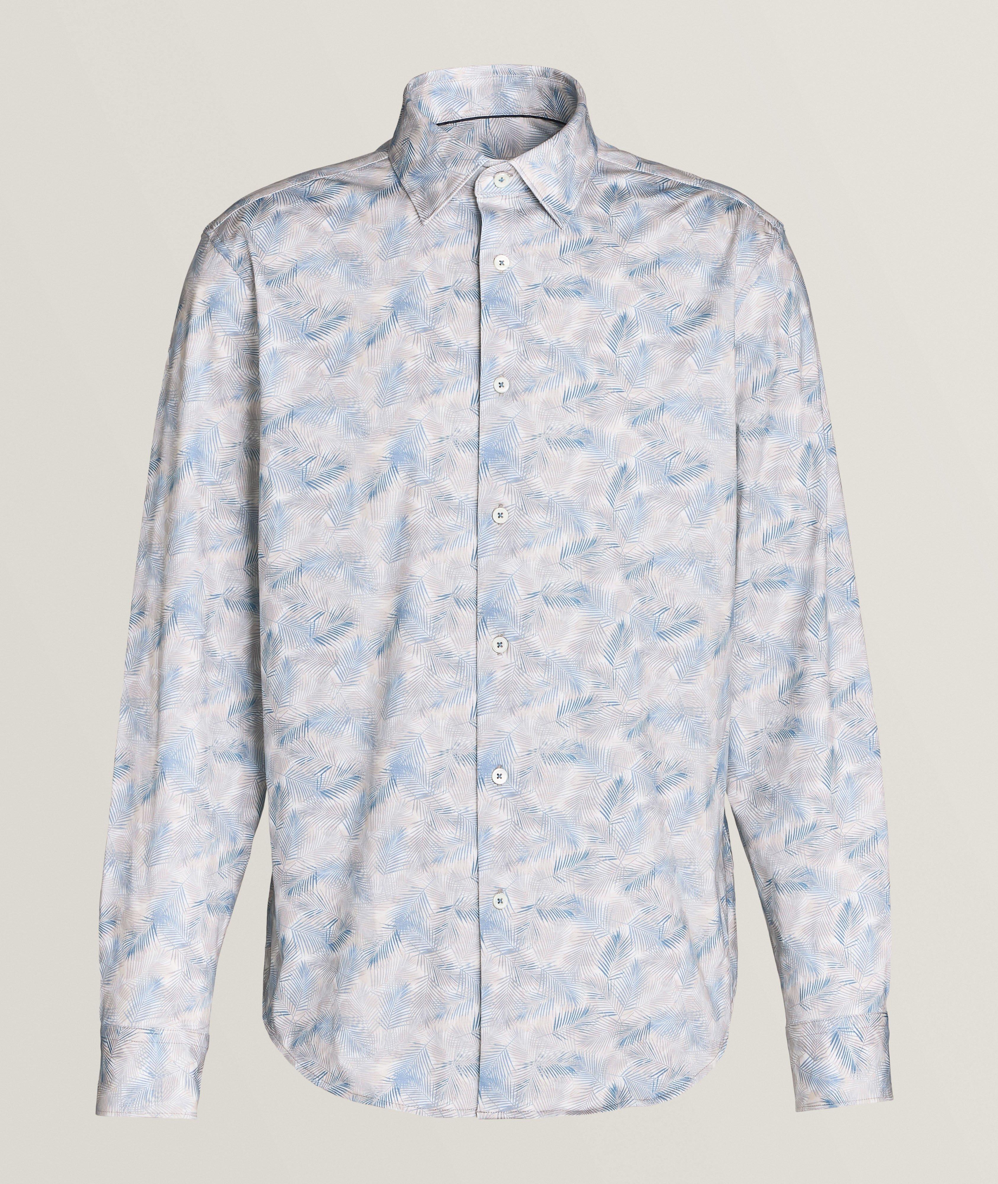 Leaf Stretch-Cotton Shirt  image 0