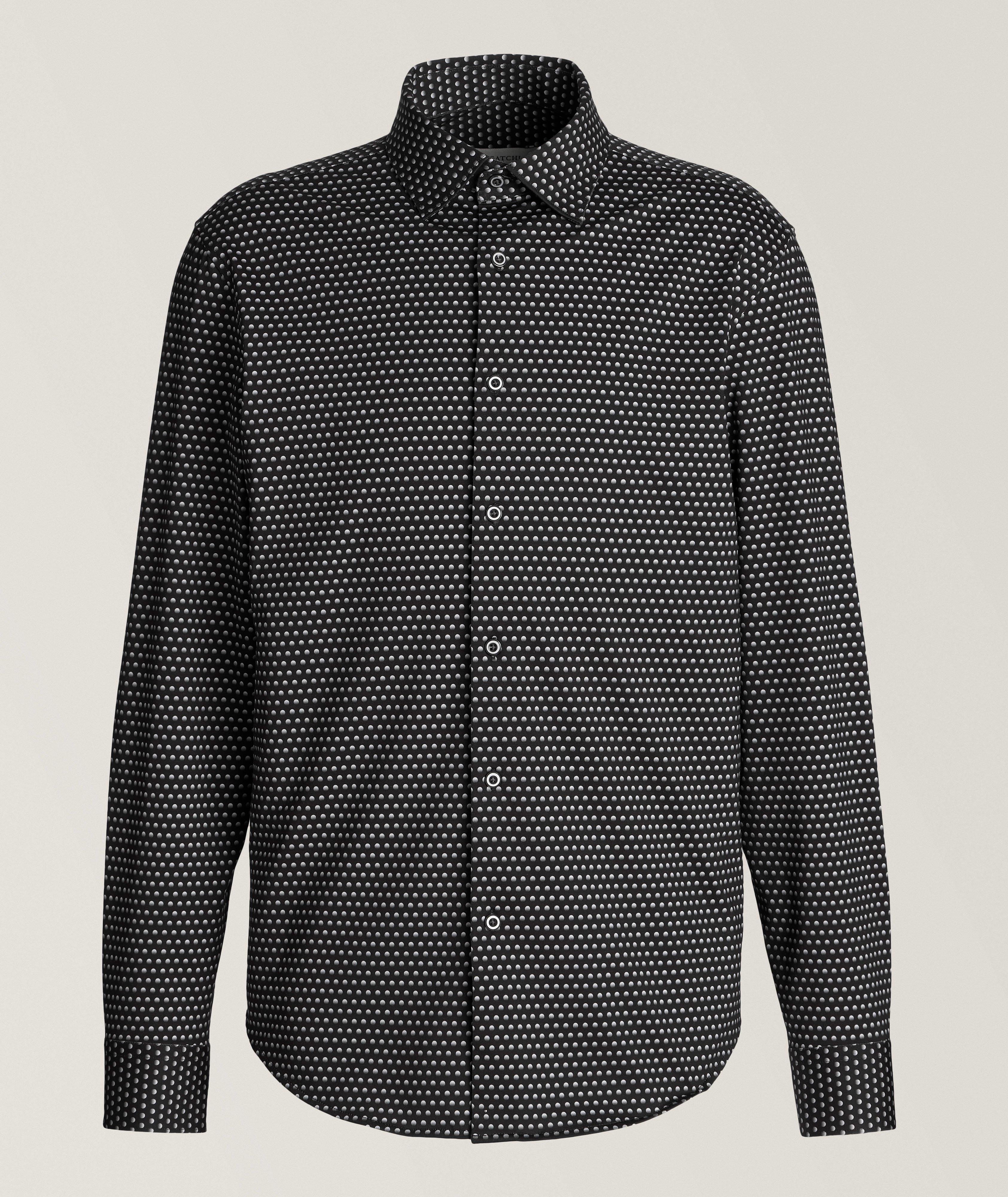 Stretch-Cotton Micro-Dot Shirt  image 0
