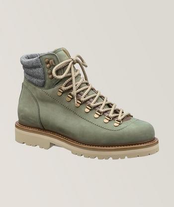 Moncler Peka Trek Leather Hiking Boots | Boots | Harry Rosen