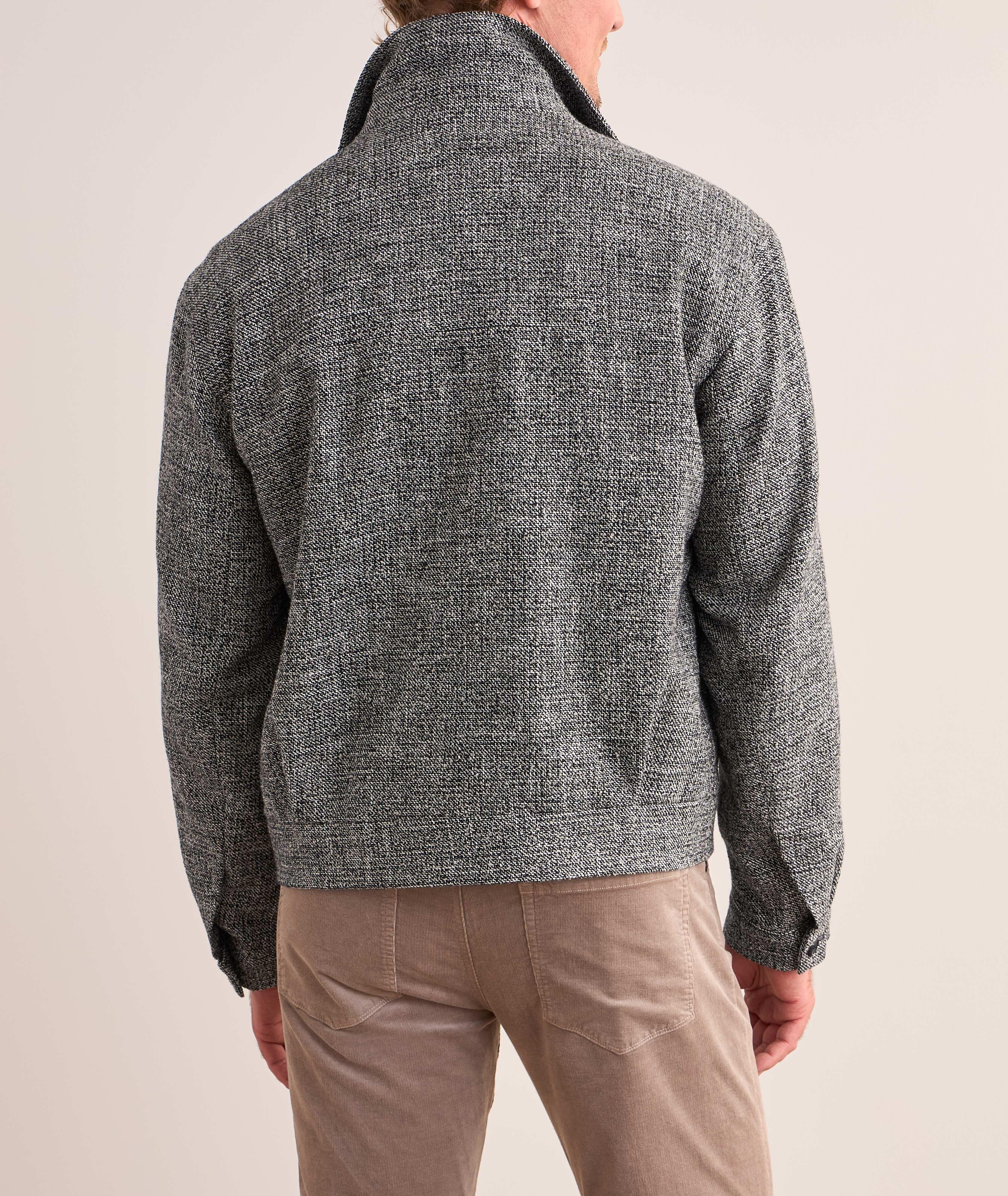 Textured Wool-Blend Shirt Jacket  image 2