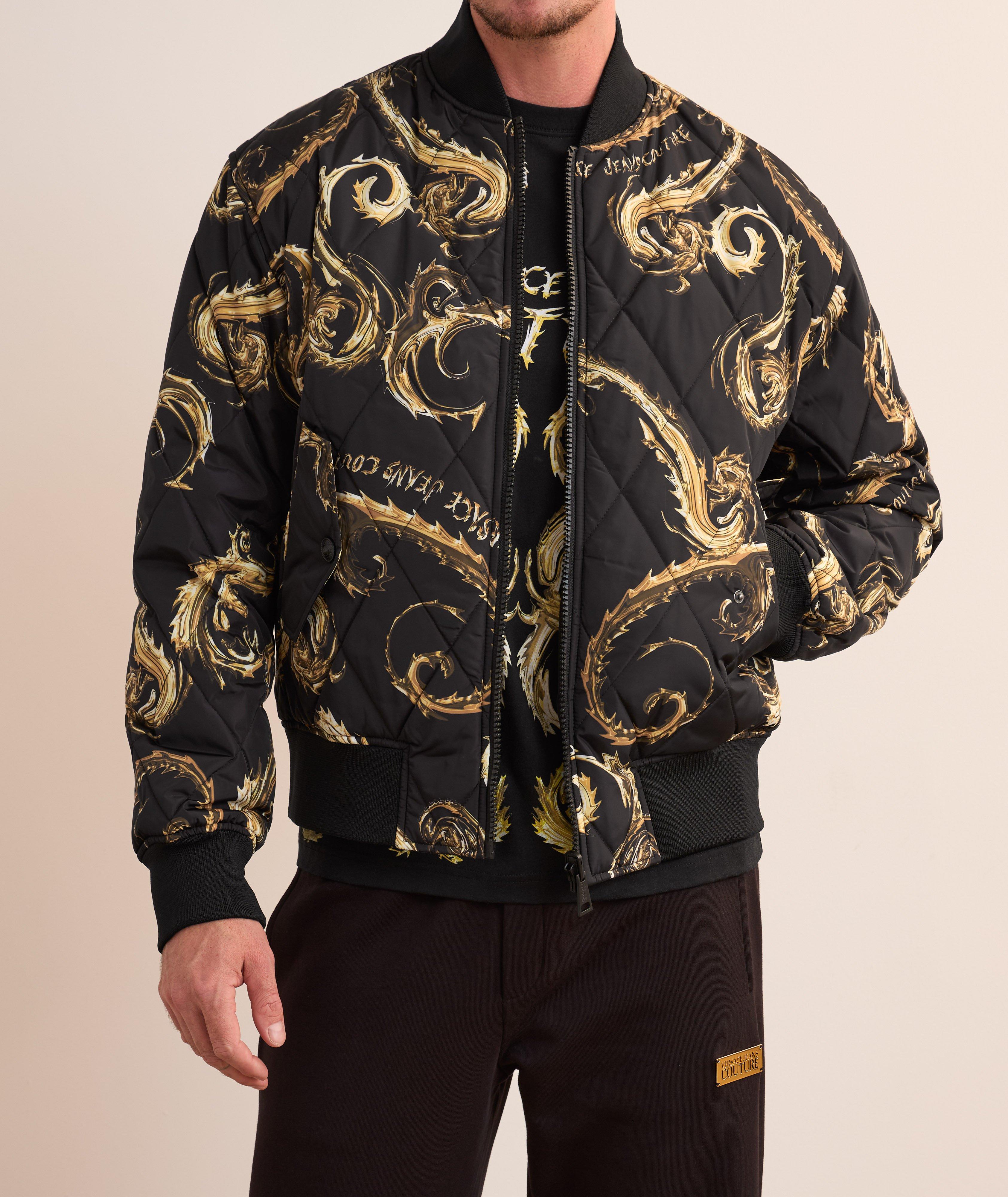 Reversible Baroque Quilted Bomber image 1