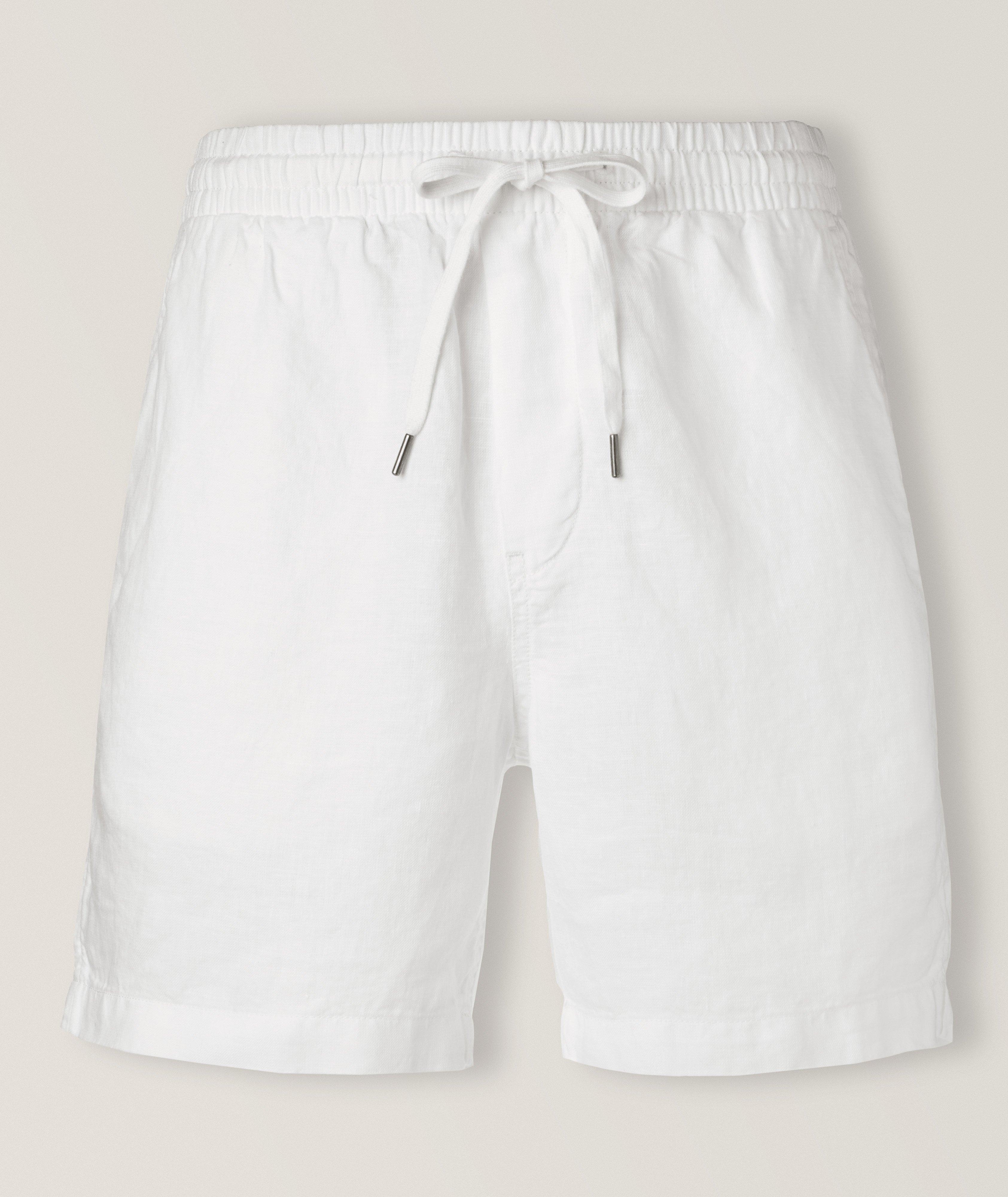 Polo Ralph Lauren Short En Lin En Blanc , Taille Homme TG