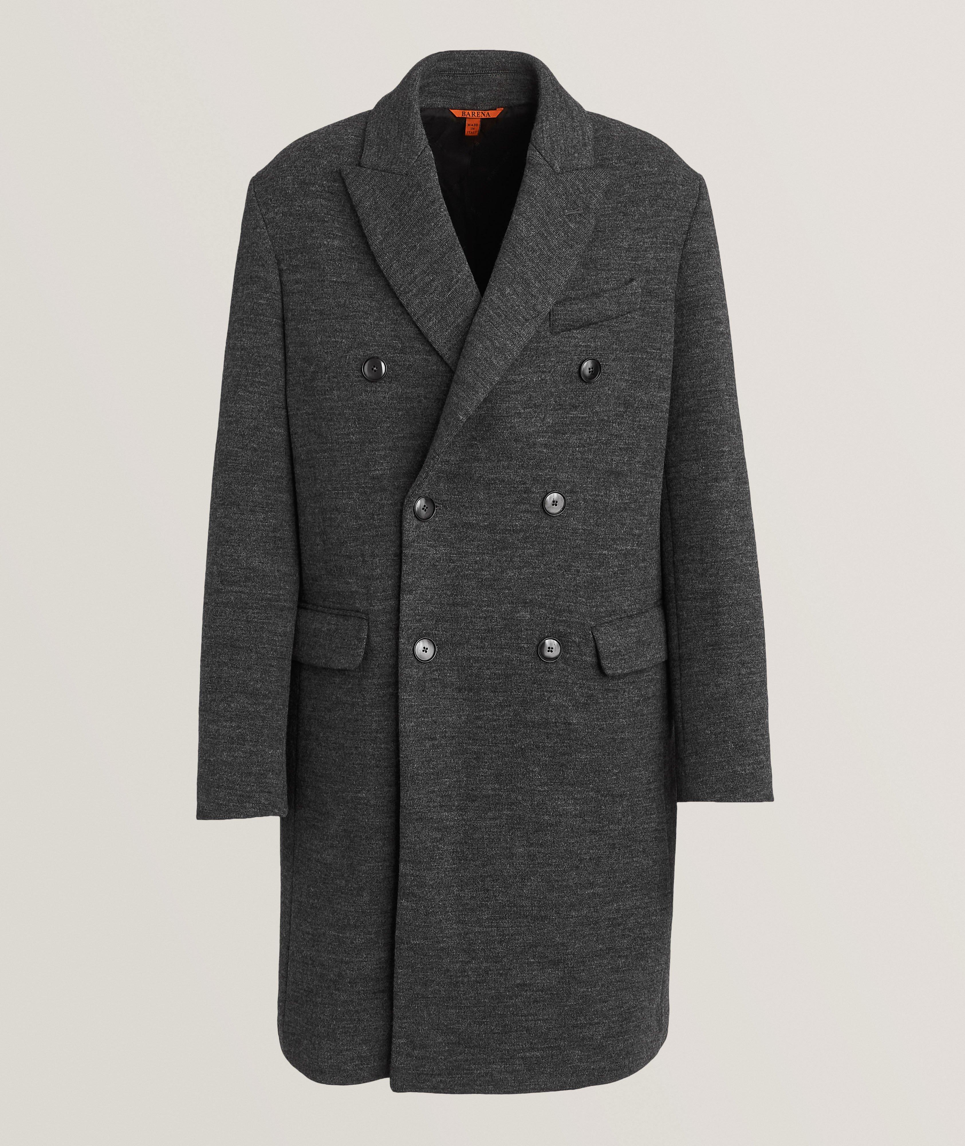 Virgin Wool-Blend Double-Breasted Coat