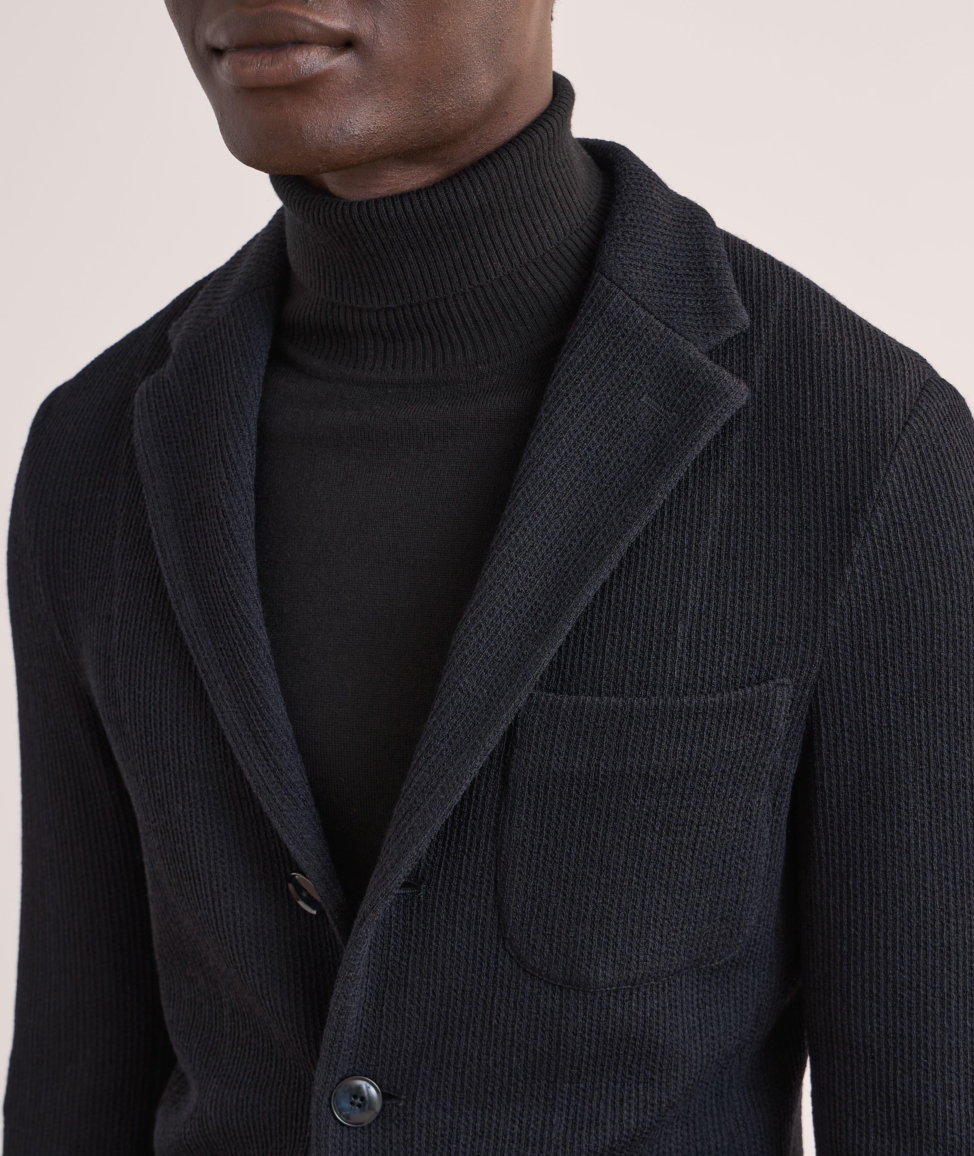 Textured Knit Sport Jacket  image 3