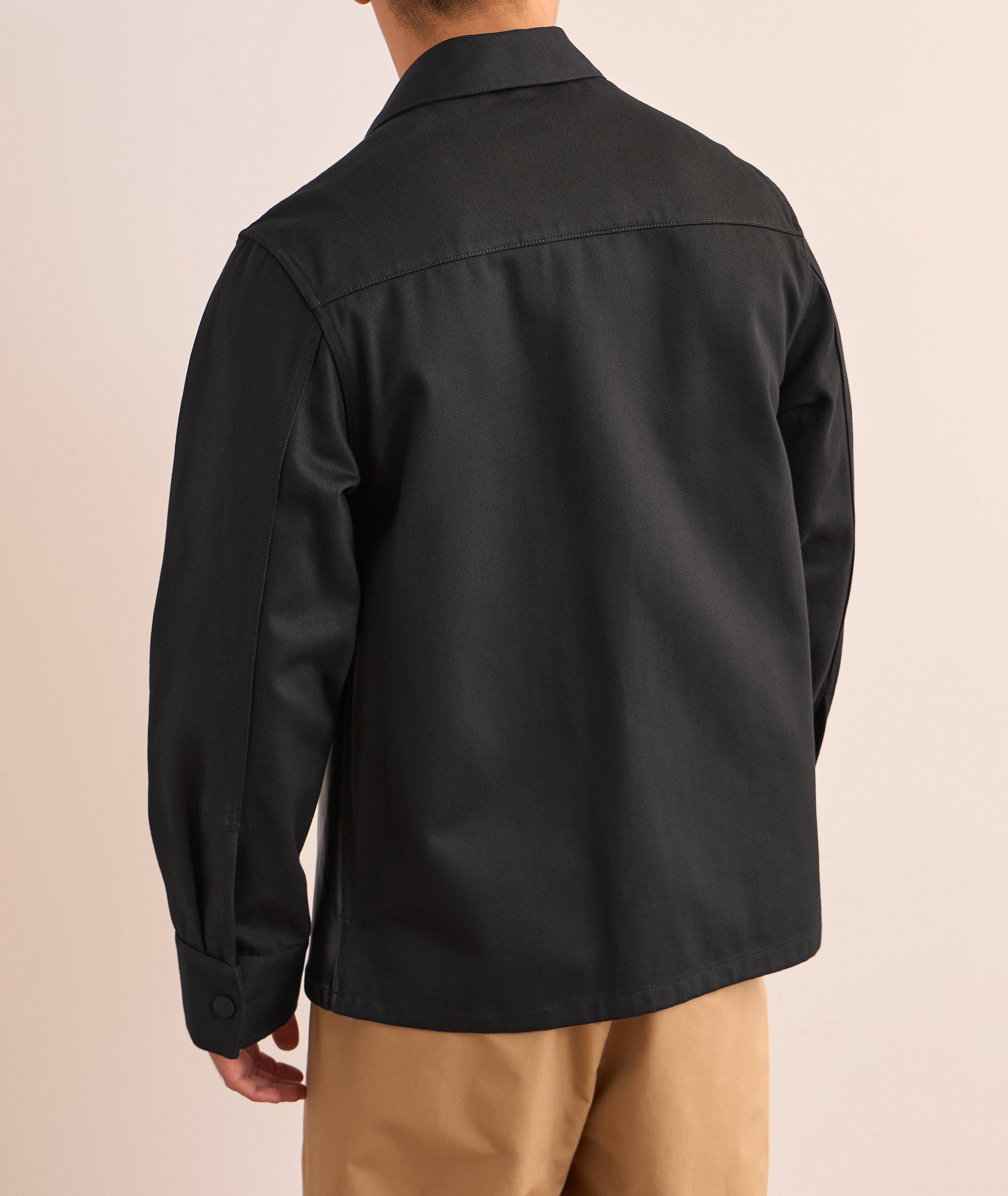 Leather Front Overshirt image 2