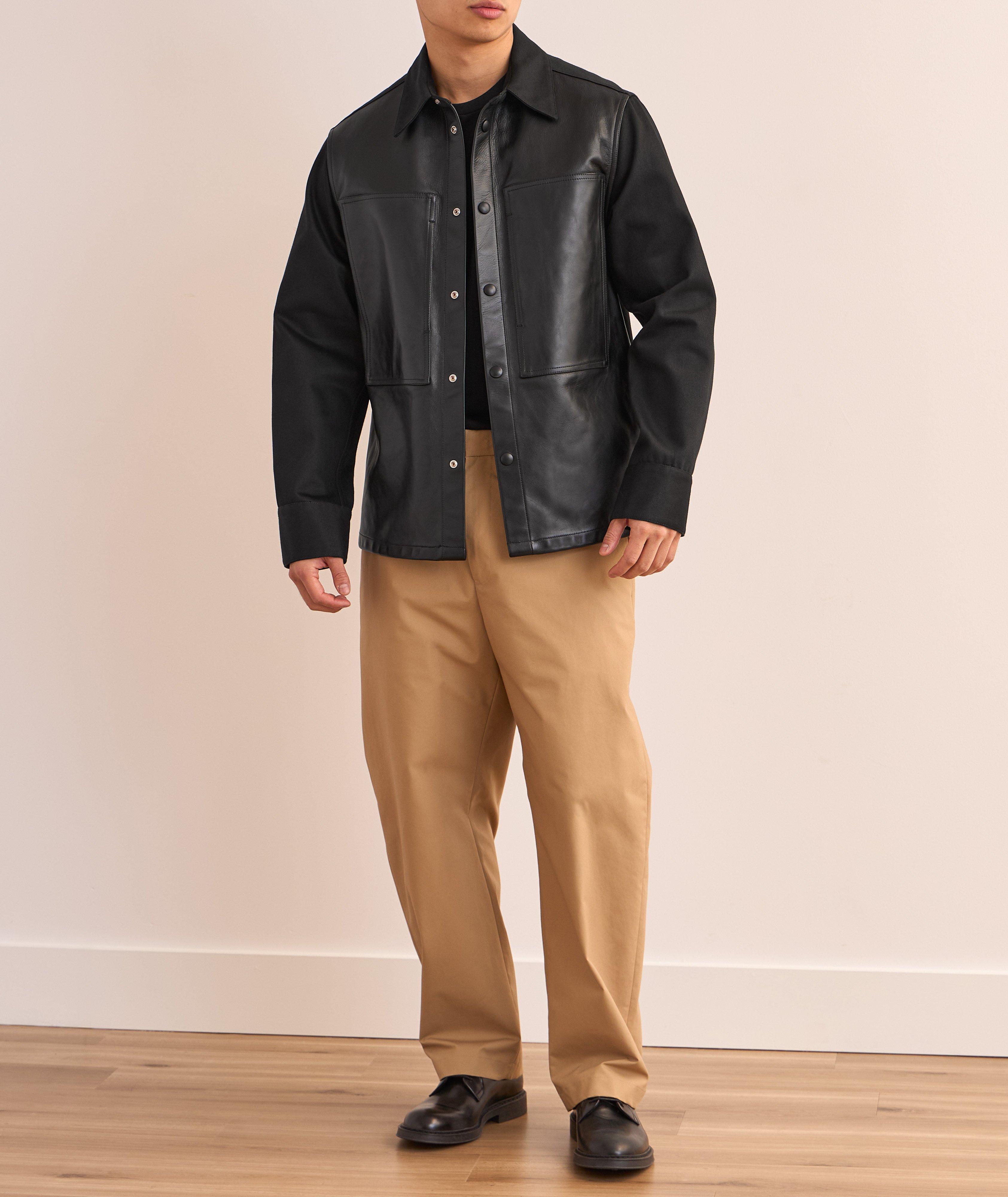 Leather Front Overshirt image 5