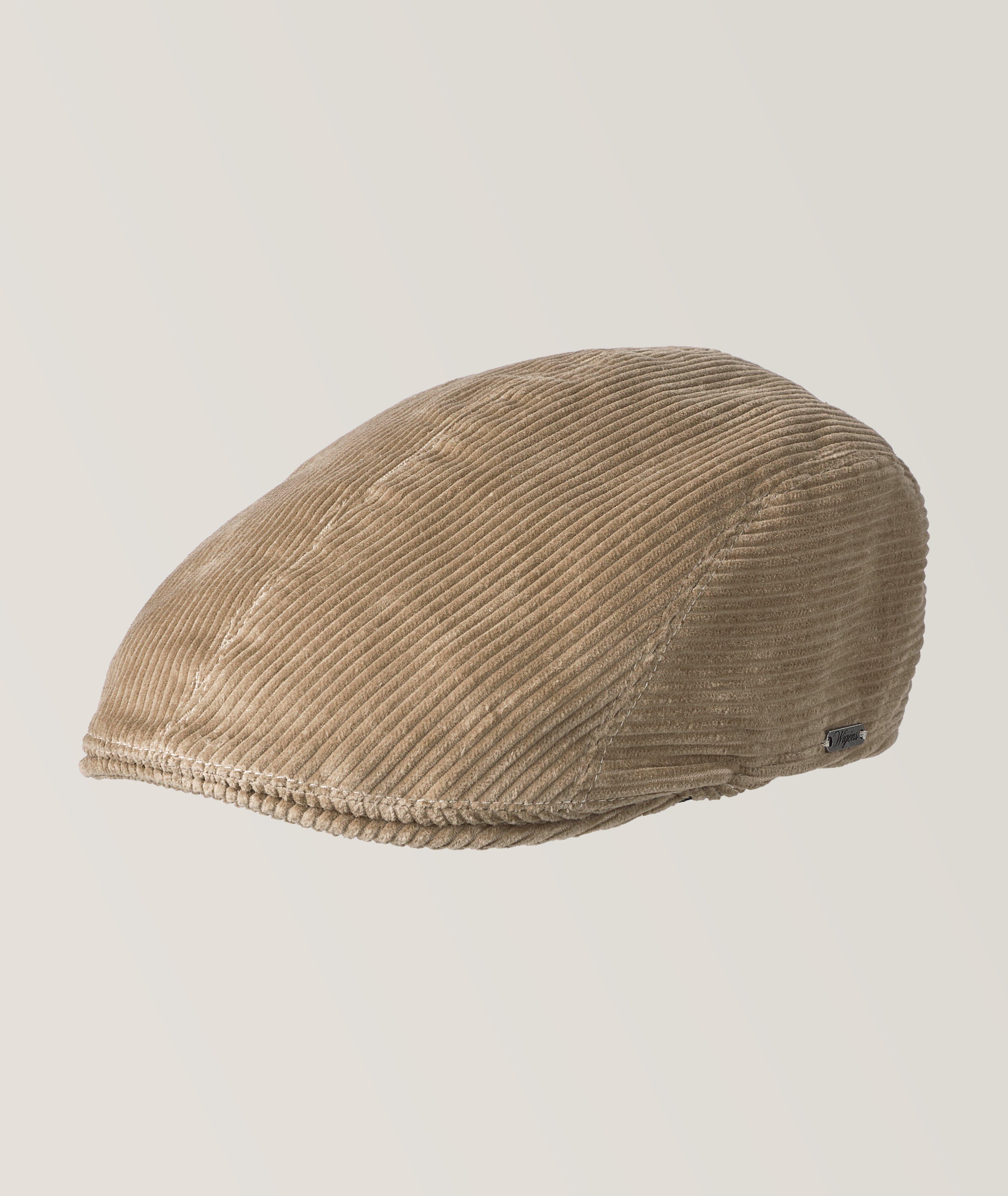 Wigens Casquette Plate En Velours Côtelé En Brun , Taille Homme Moyen