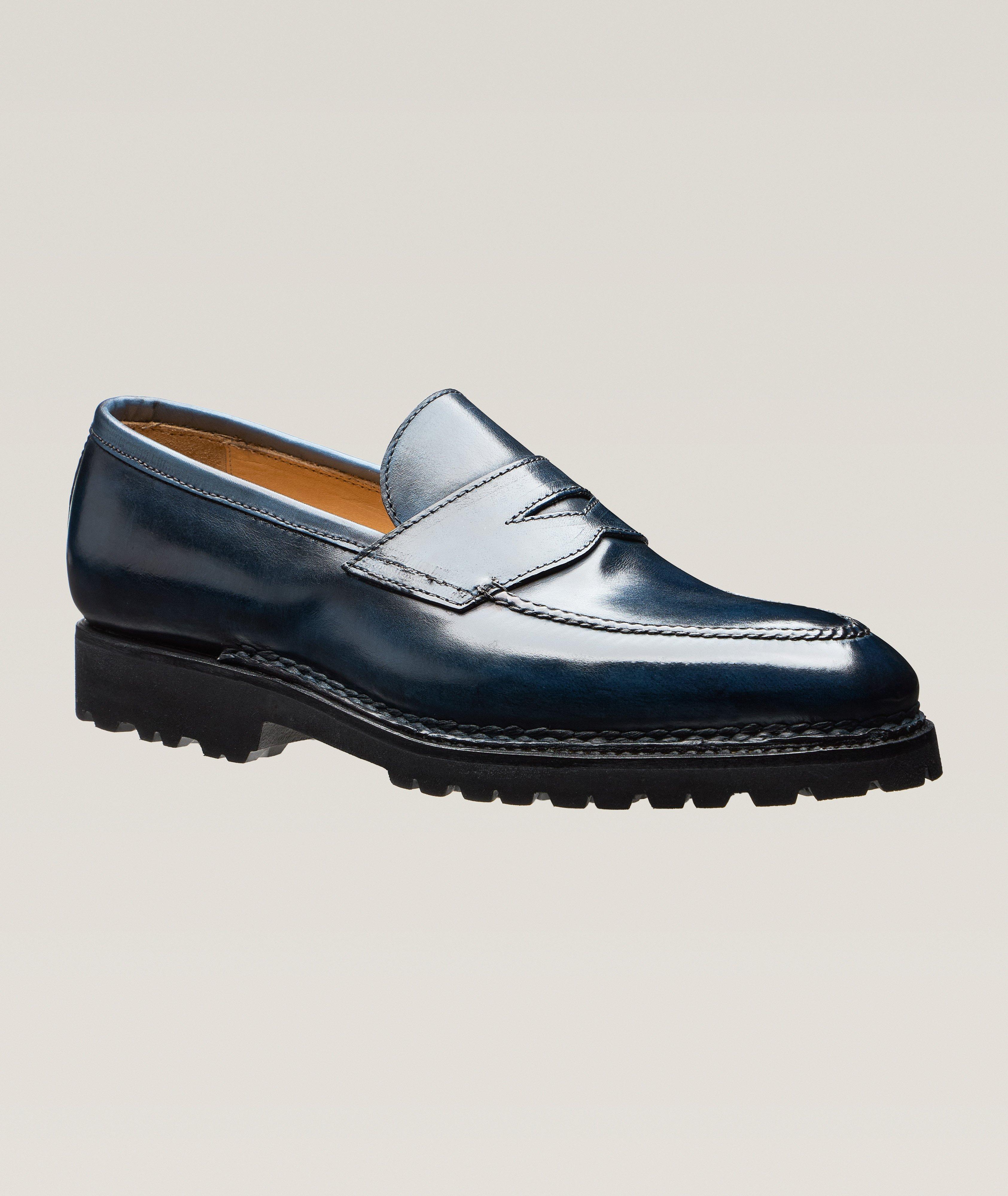 Bontoni Flâneur Principe En Cuir En Bleu , Taille Homme 44