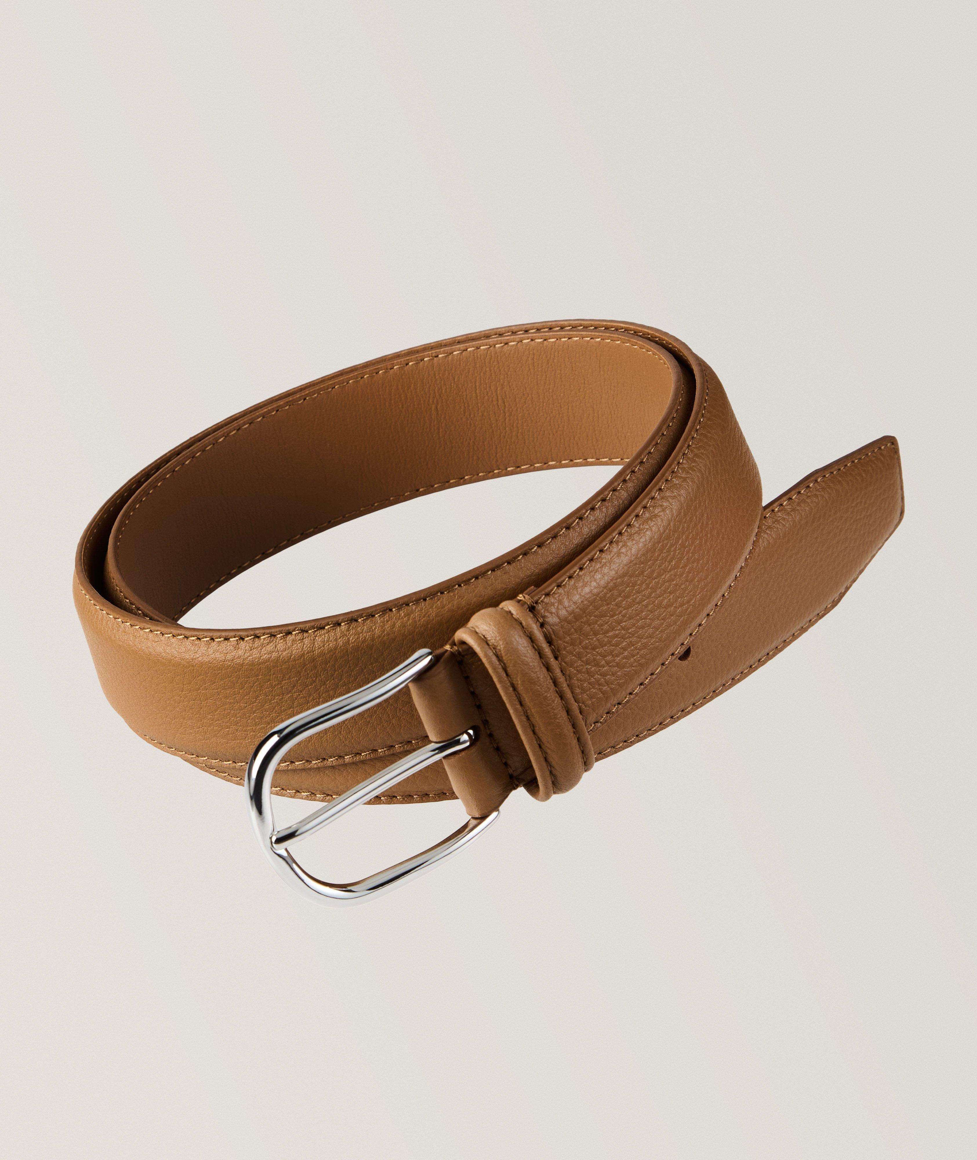 Anderson's Ceinture En Cuir Grenu Brossé En Brun , Taille Homme 36