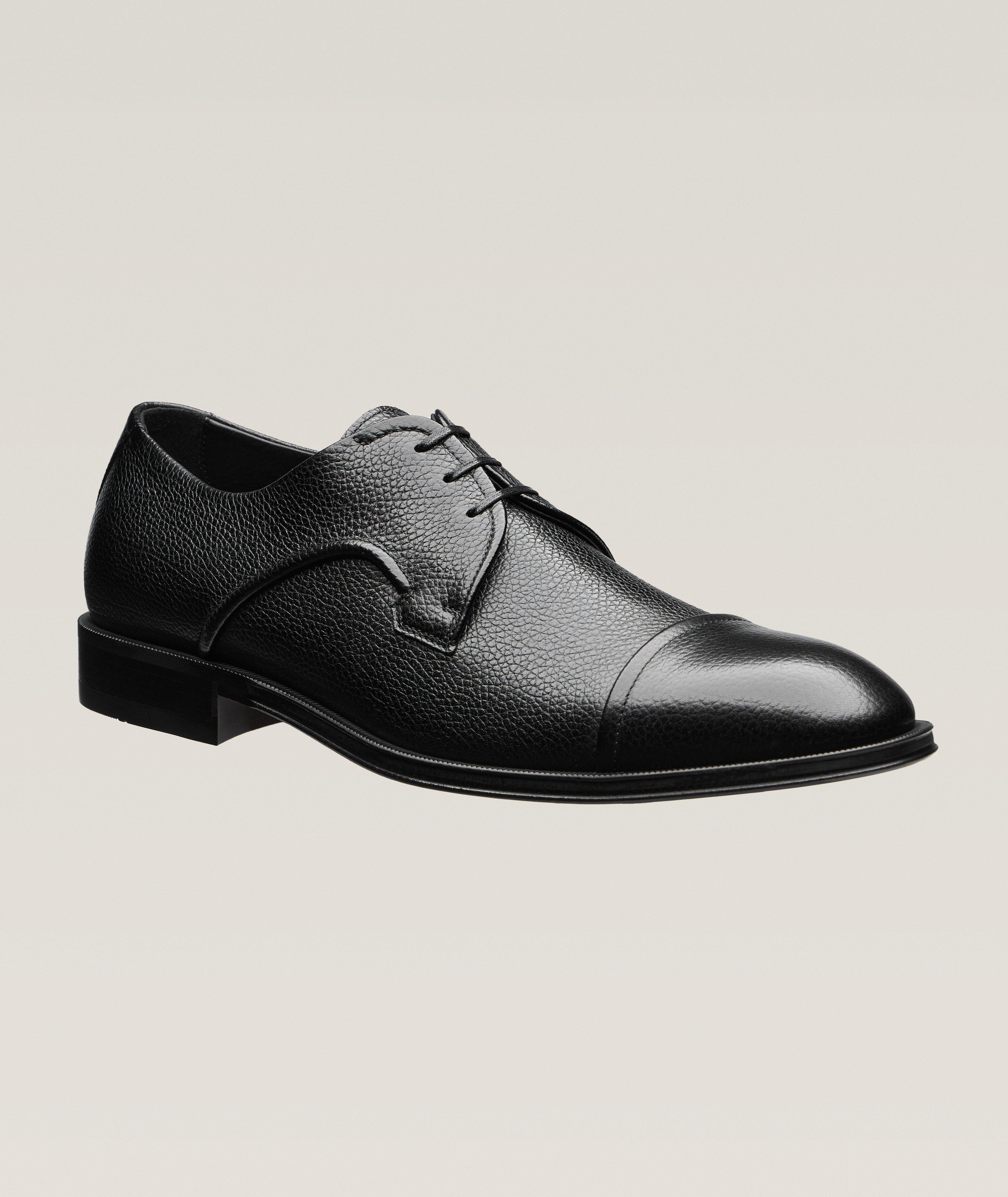 Derrek Grained Leather Derbie Shoes