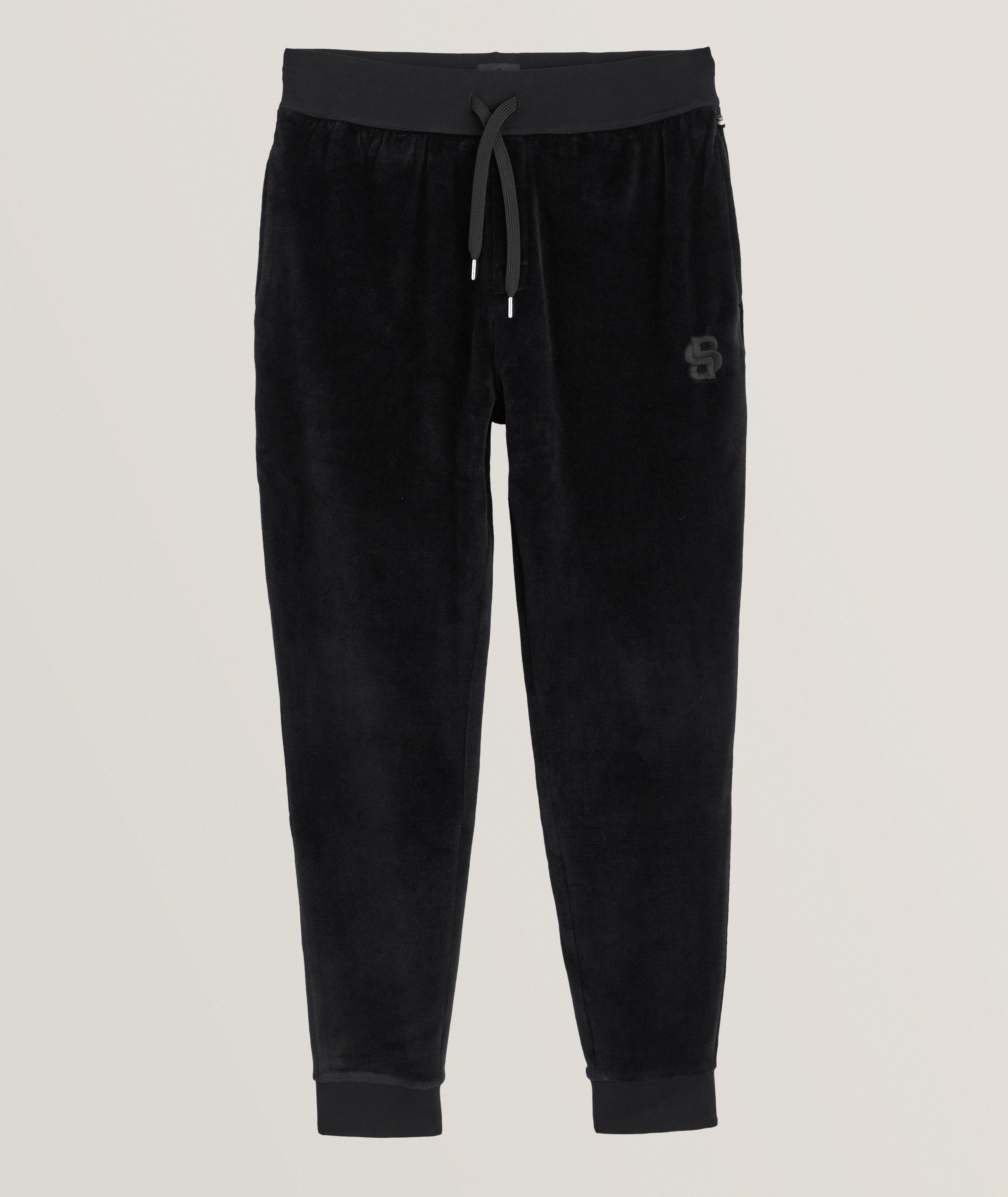 BOSS Pantalon En Velours En Noir , Taille Homme Petit