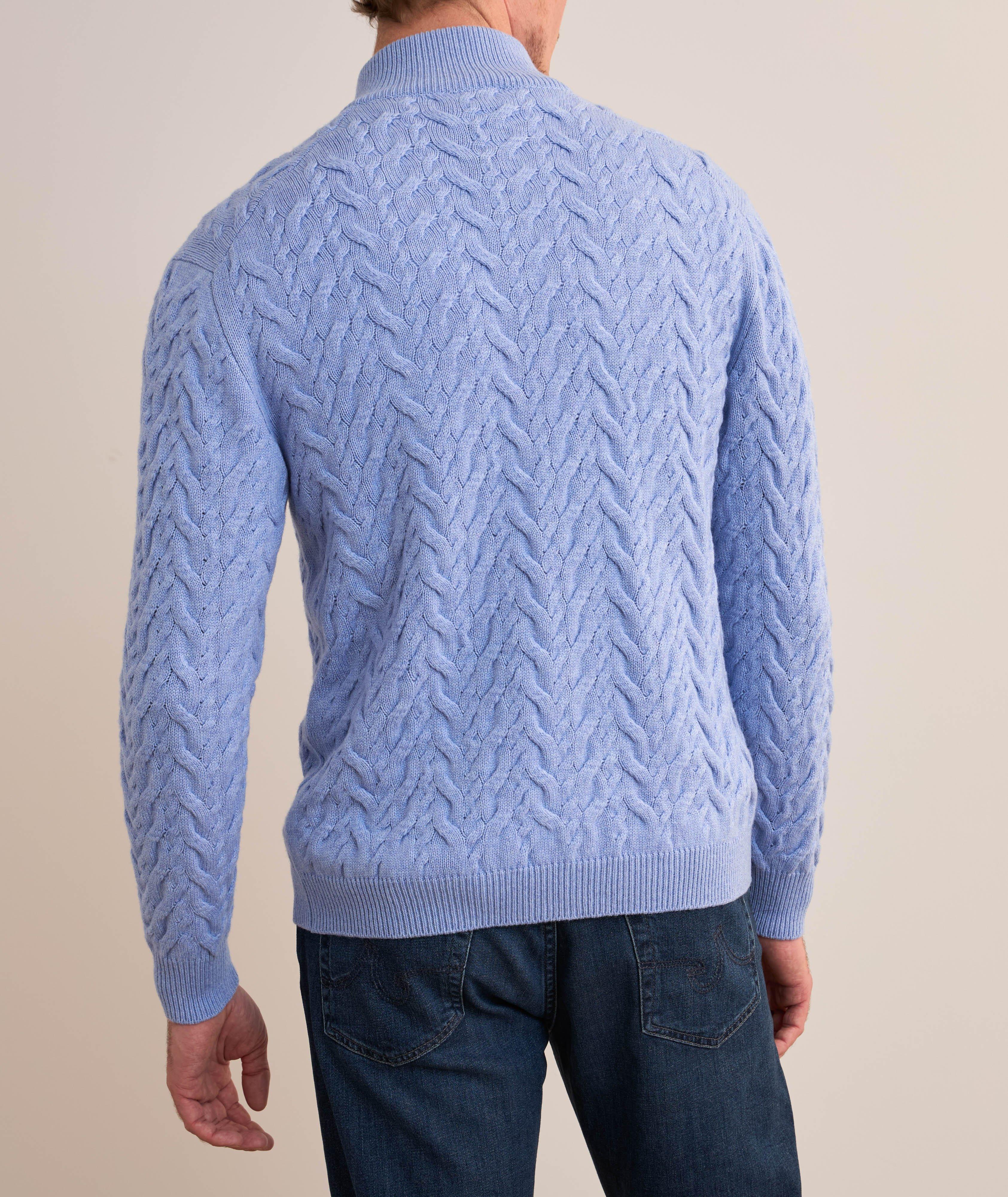 Wool-Blend Cable Knit Sweater  image 2