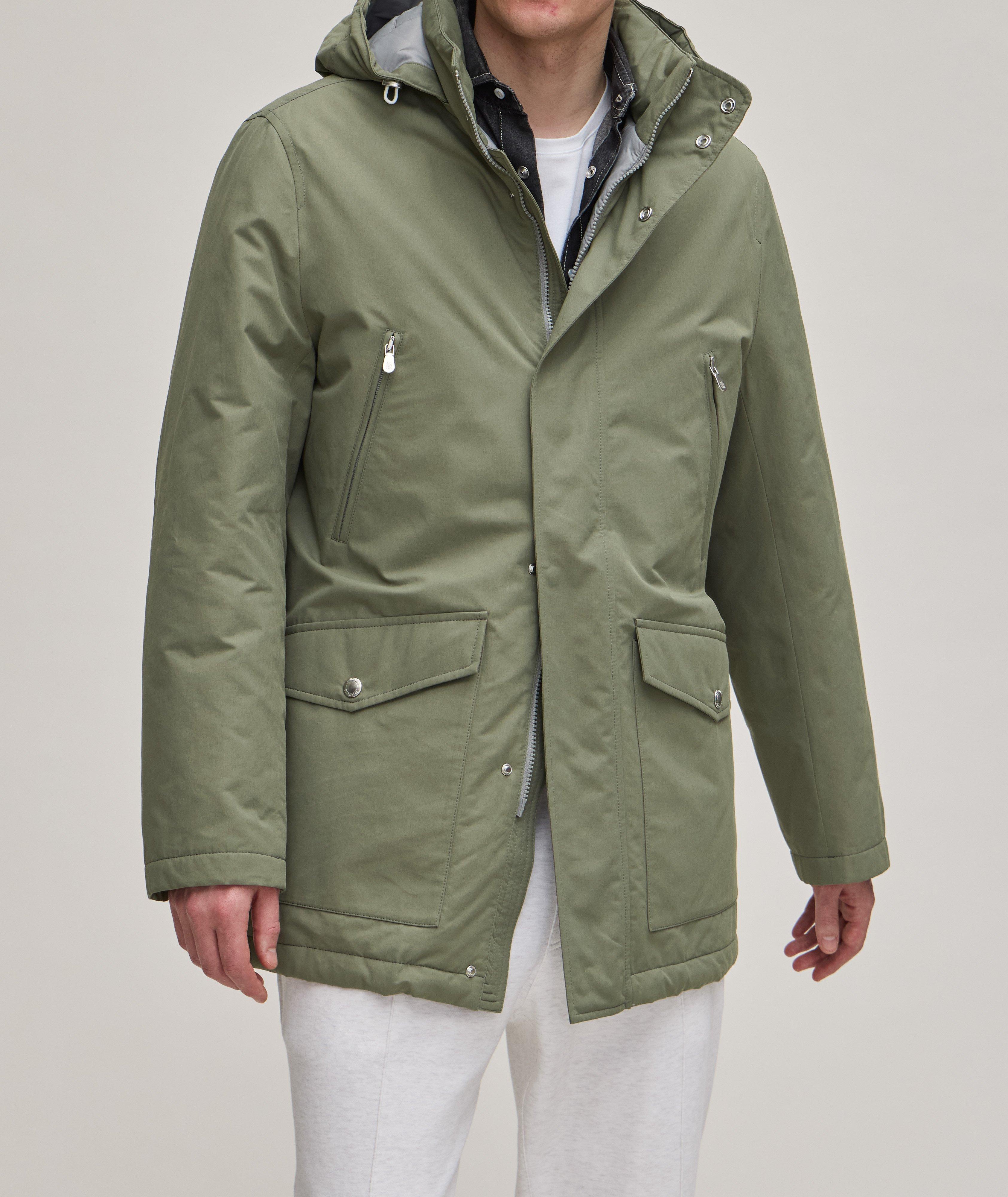 Water Repellent Hooded Cotton-Blend Parka image 1