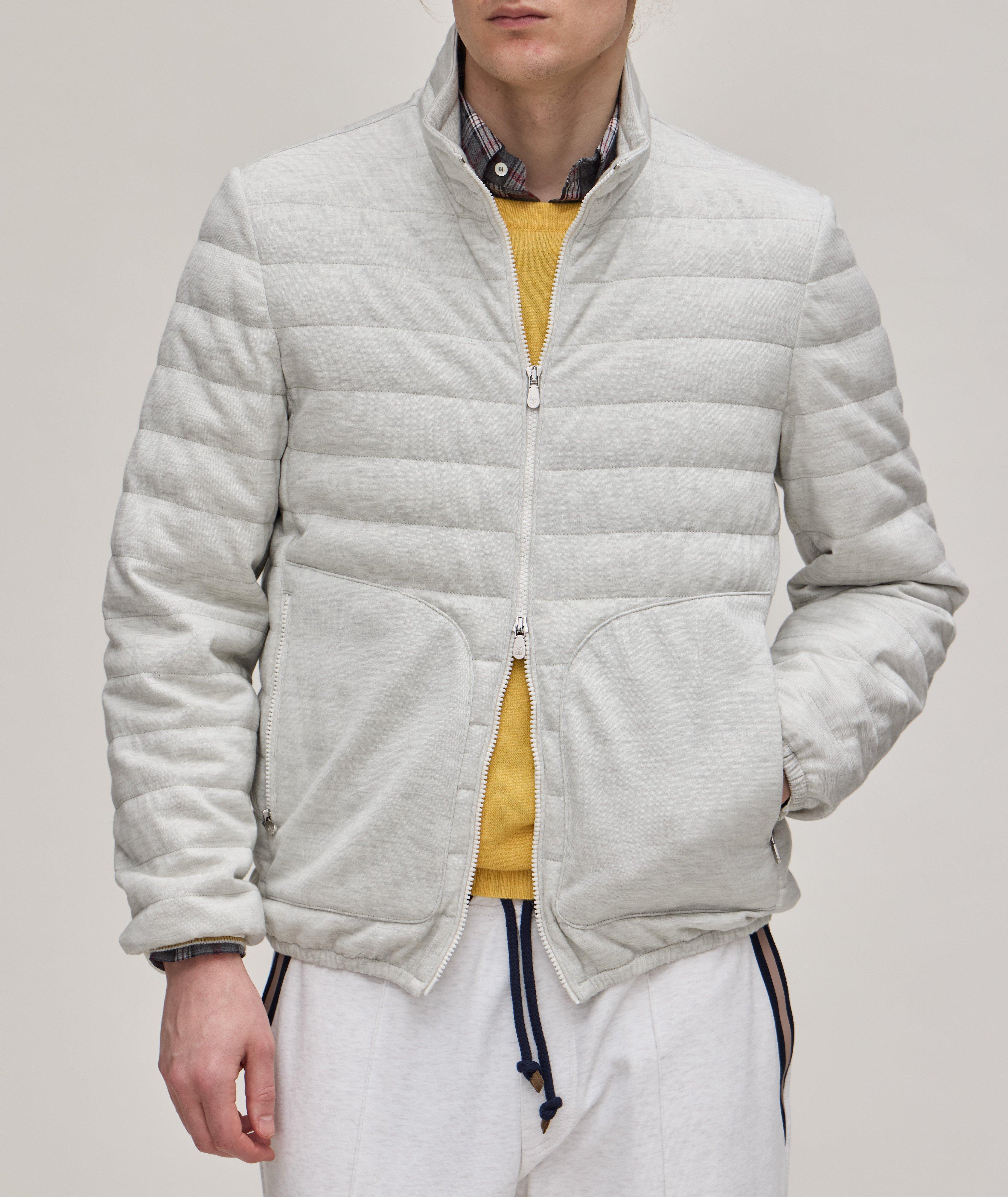 Wool-Cashmere Quilted Short Jacket image 1