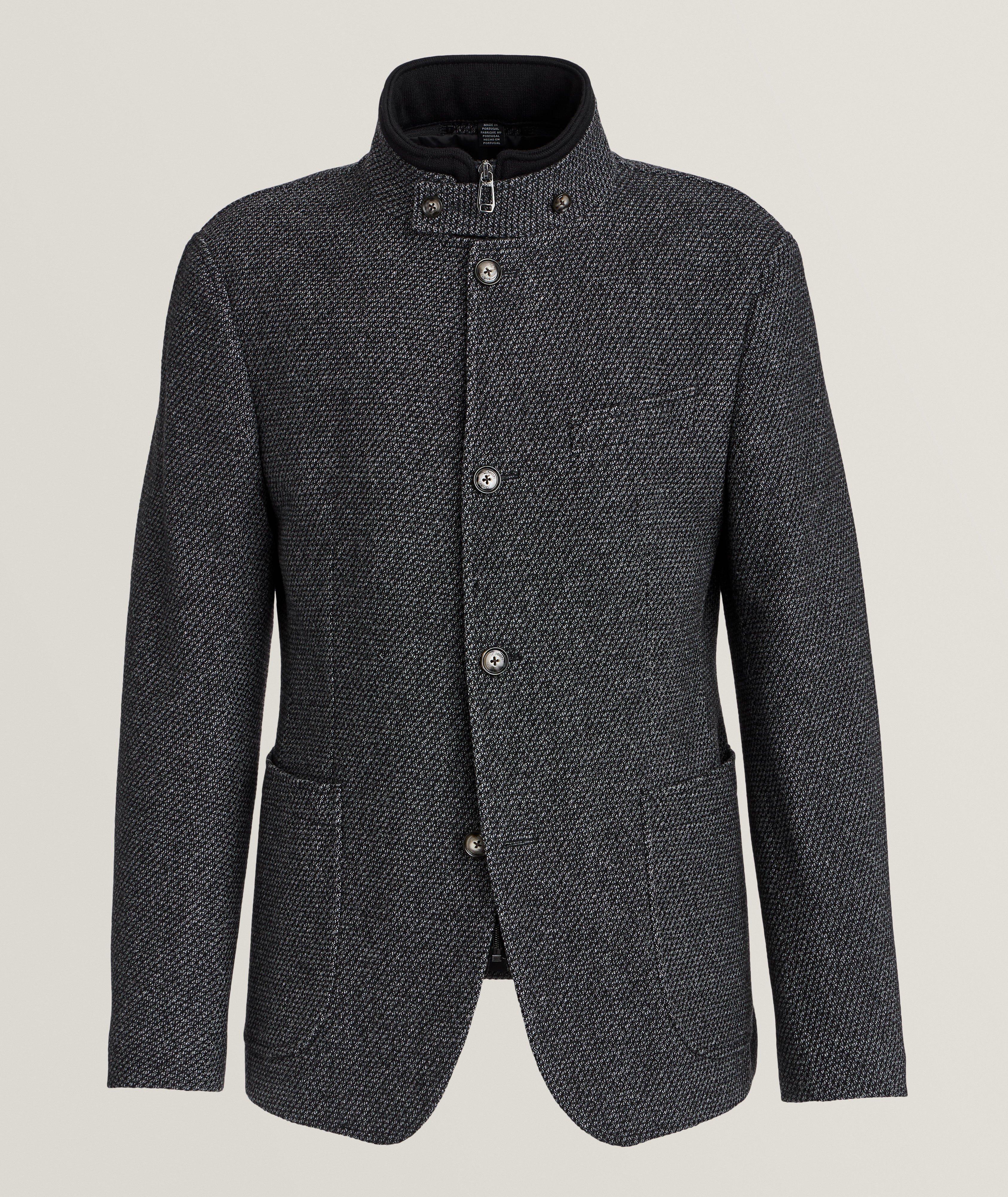 Wool-Blend Removable Bib Sport Jacket